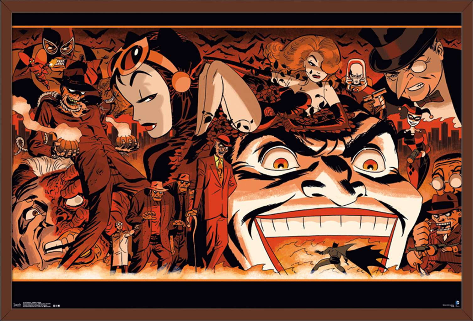 Wallpaper #hRk7O48BtGB6xQ78La_67 DC Comics Batman Villains Collage Poster Walmartcom Walmartcom