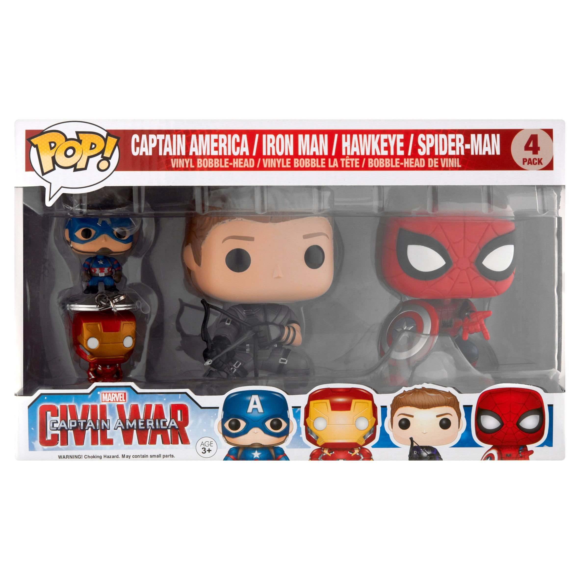 Wallpaper #_aV-OJMBVBiSkHCa5Y3h161 Funko Marvel Civil War Hawkeye Spiderman Pops Iron Man Captain America