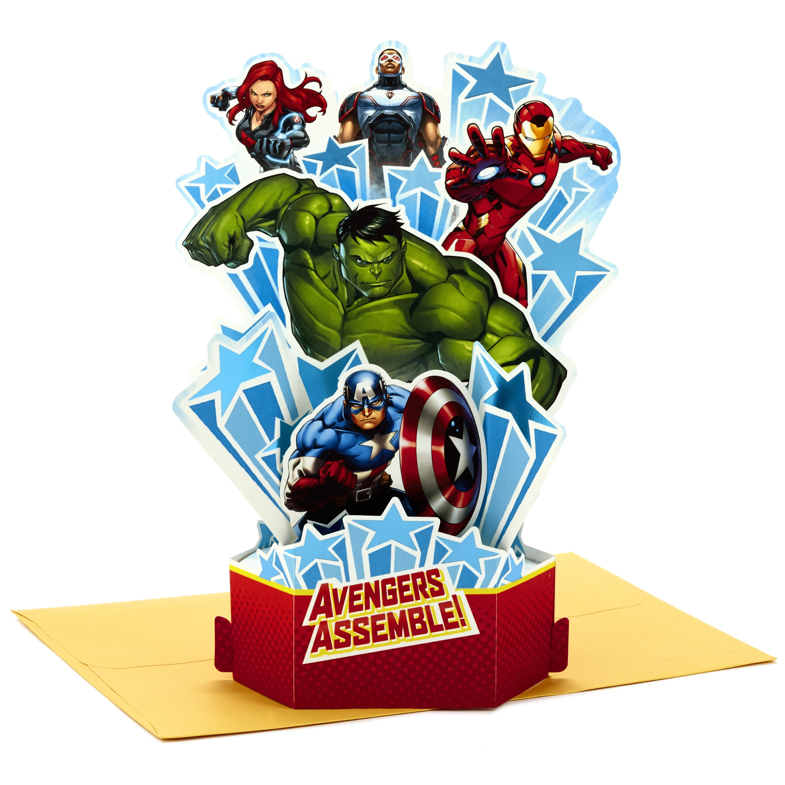 Wallpaper #0DG3NZMB5zzyi_yY0lfv116 Hallmark Paper Wonder Avengers Pop Up Birthday Card Iron Man Hulk