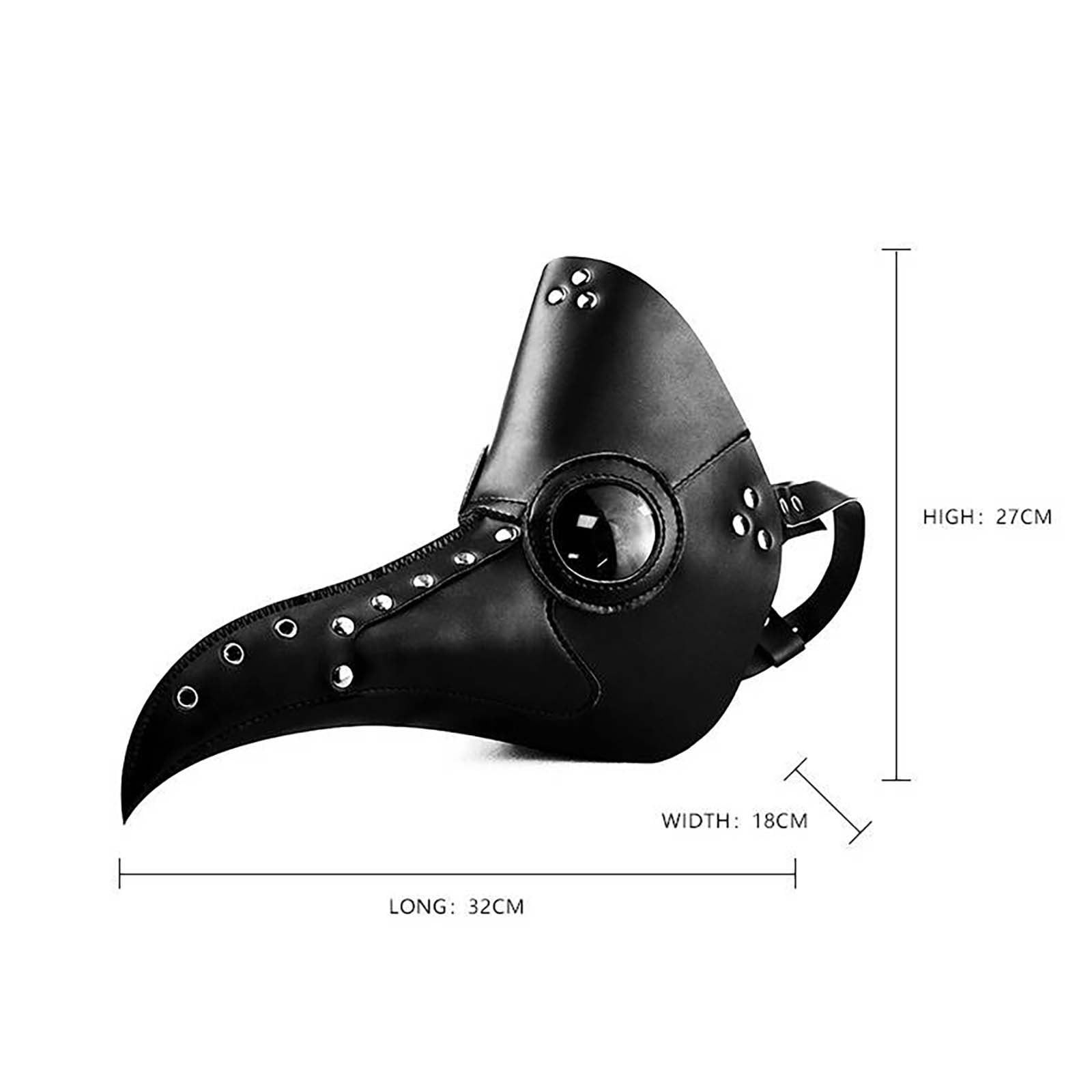 Wallpaper #421CbJcBycdYOYFTknLy54 Tianzhih Scary Halloween Mask Halloween Pu Leather Plague Doctor Mask