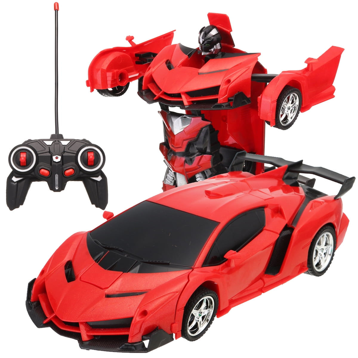 Wallpaper #YBnsM48BtGB6xQ78iZxr40 Transforming Rc Car Robot Toy Remote Control Car Toy W LED Lights
