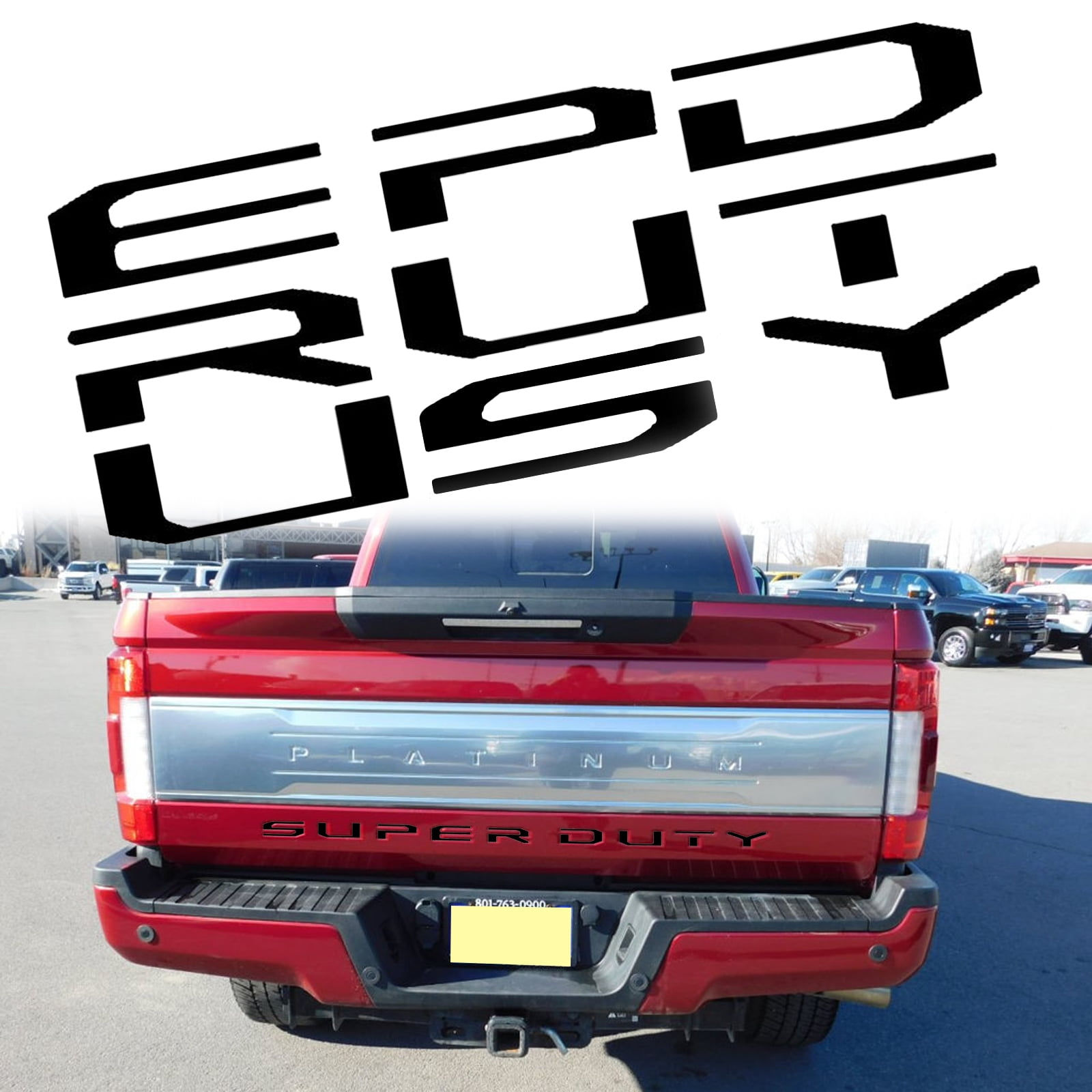 Wallpaper #1RkhGI8BtGB6xQ78EnBS30 Xotic Tech Letters Decal Emblem Tailgate Sticker for Ford F150 F250