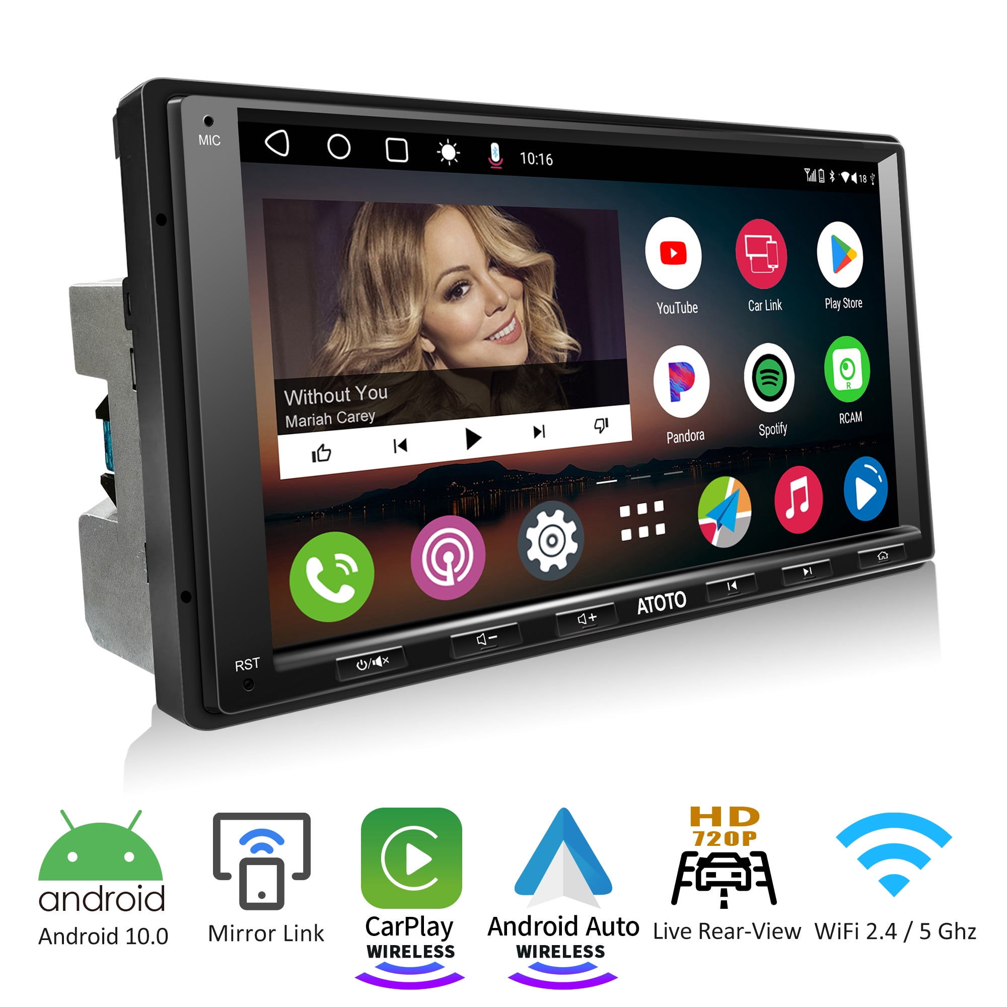 Wallpaper #px07LZMBlOZrFDOkfc9t328 Atoto A6pf Double Din Car Stereo2g32g 7 Inch Touch Screendual