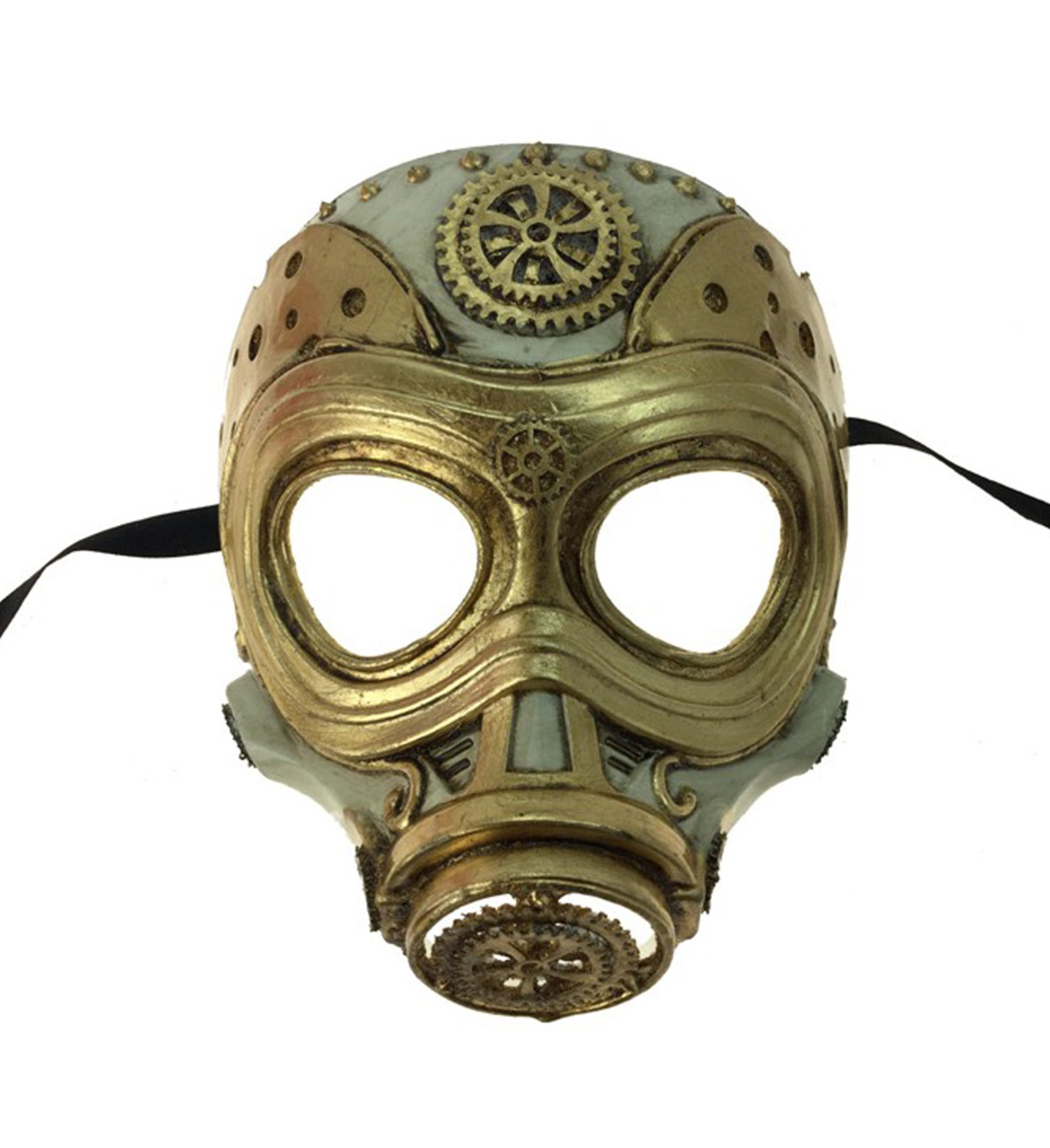 Wallpaper #27iuPpIBJvJKYCmE4csH38 Kbw Adult Unisex Steampunk Gold Gas Mask Vintage Victorian Style Retro