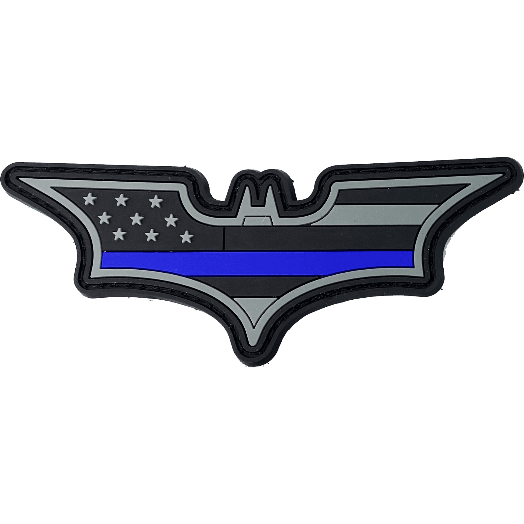 Wallpaper #ye_YTJMBMN-XEVvV8D5f126 Cl4 10 Batman Inspired Thin Blue Line Pvc Patch Hook and Loop Back
