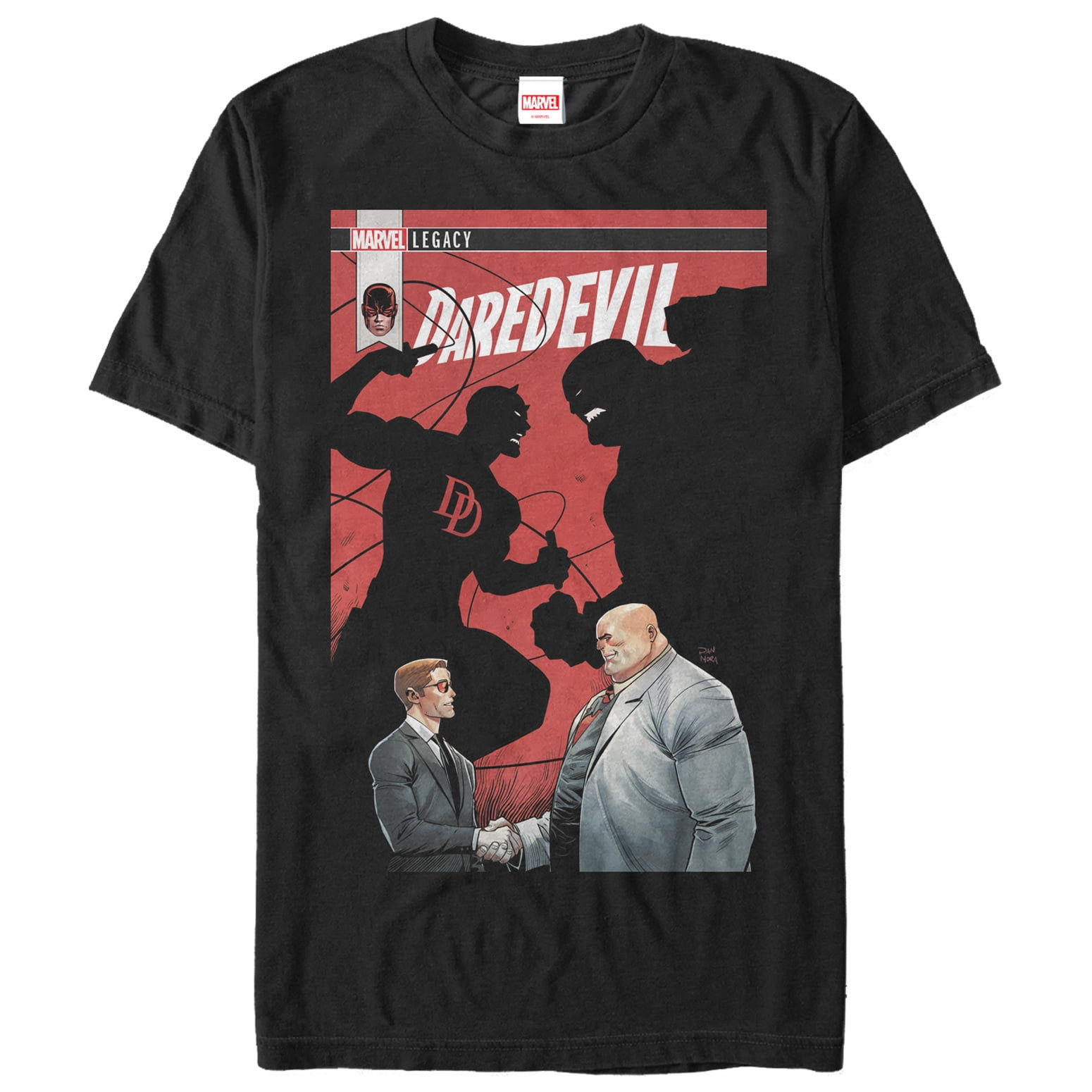 Wallpaper #hmdf65IBSpphPi3-dUtt187 Mens Marvel Legacy Daredevil vs Kingpin Graphic Tee Black 5x Large