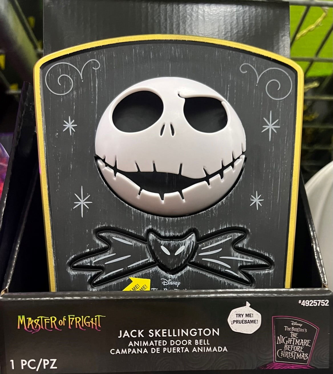 Wallpaper #-mhaFJMBSpphPi3-rAPx195 Halloween Animated Lighted Animatronic Jack Door Bell Skellington Model