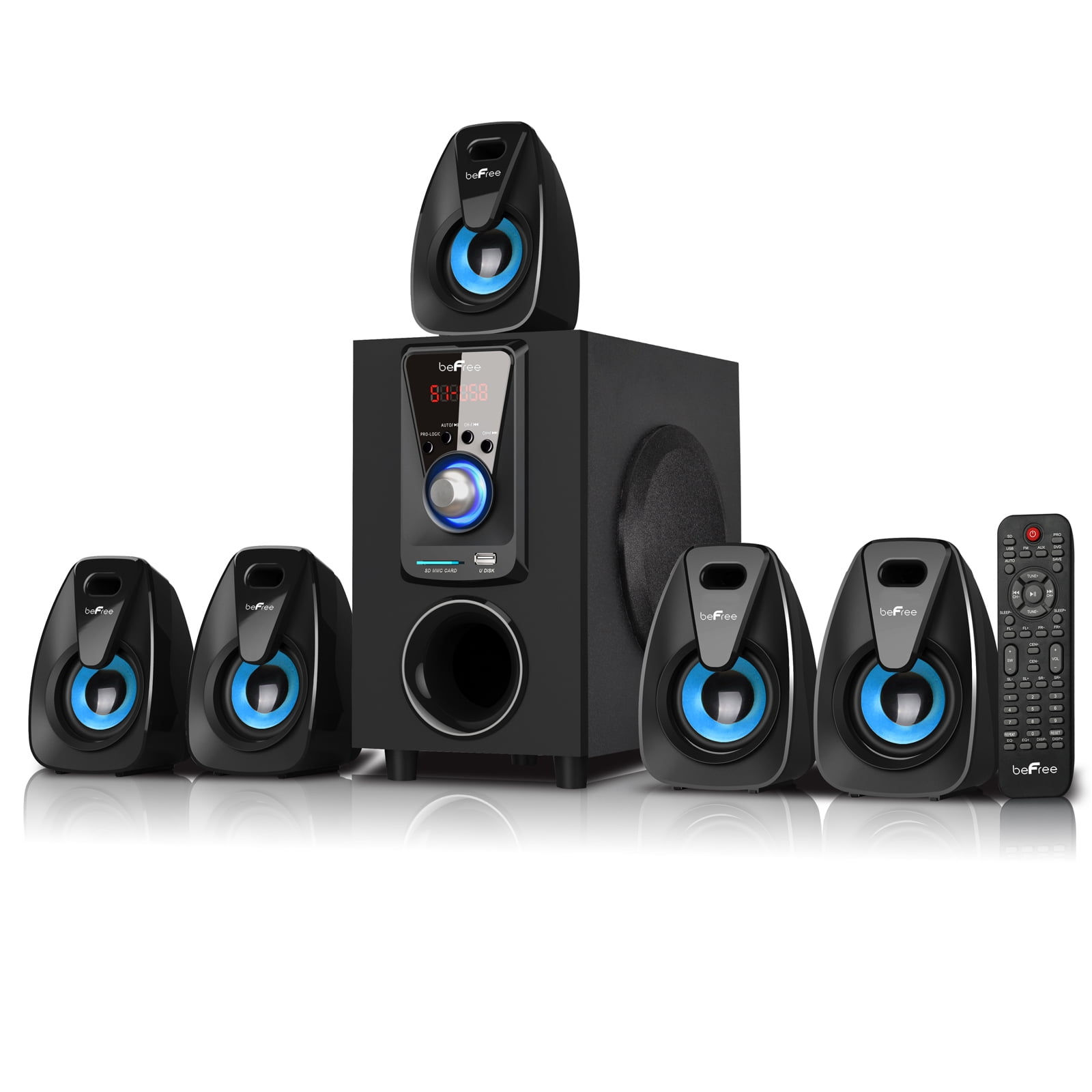 Wallpaper #aGi2I5MBSpphPi3-bTa717 Befree Sound 51 Channel Surround Sound Bluetooth Speaker System Blue