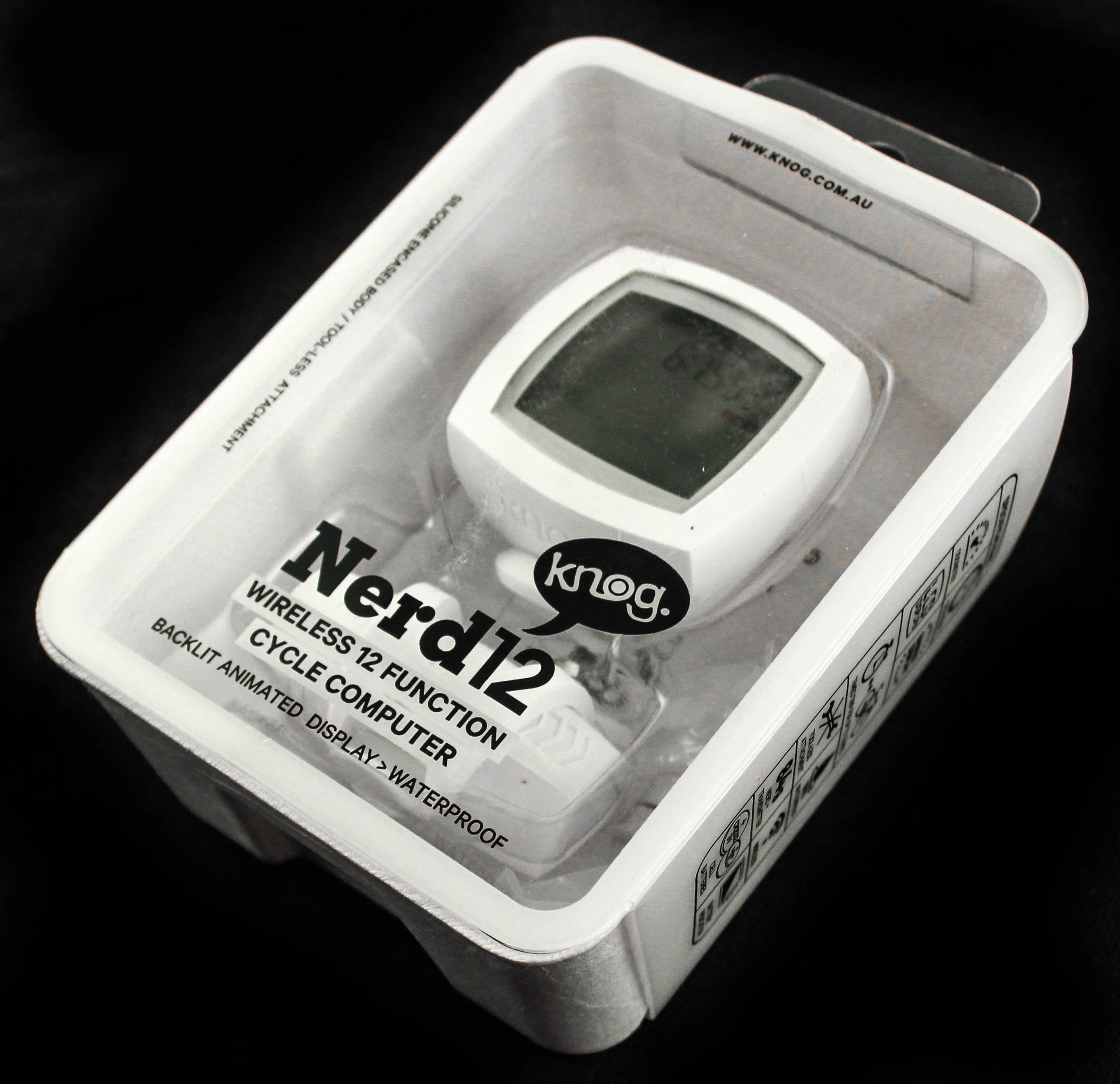 Wallpaper #zHdvJ5MB-pgBXx60VqUF272 Knog Nerd 12 Function Wireless Bike Computer Speedometer White New