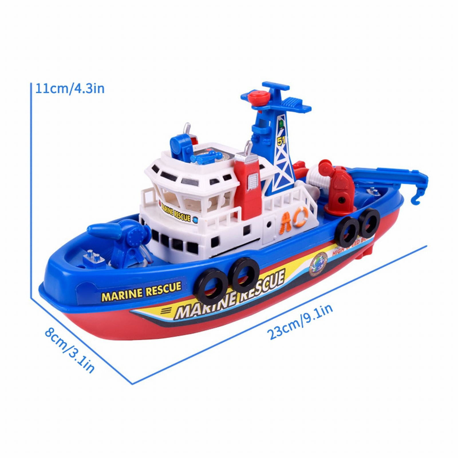 Wallpaper #y2es8pIBSpphPi3-MXHh309 Kids Boat Toy Light Water Spray Electric Marine Fire Boat Model