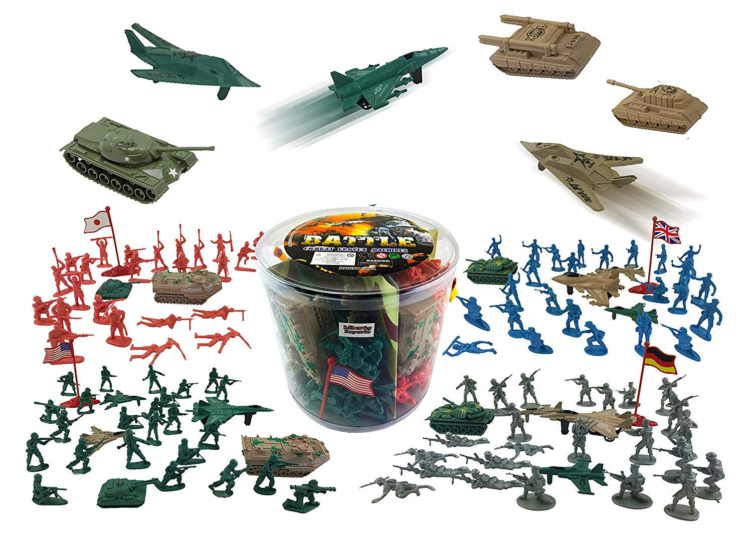 Wallpaper #22fM7pIBSpphPi3-Rl7o249 Liberty Imports Army Men Military Action Figures Bucket Playset World