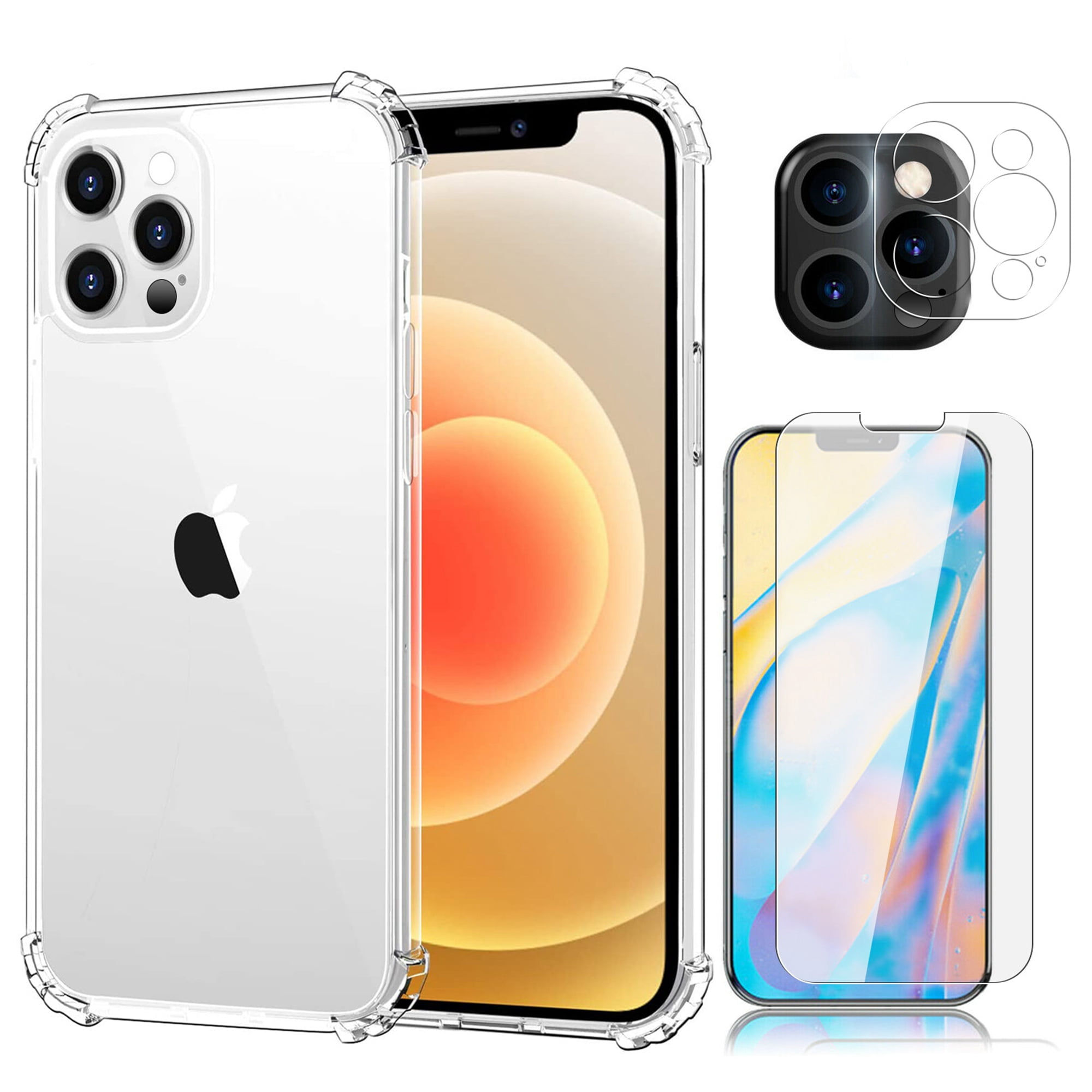 Wallpaper #sWf07JIBSpphPi3-5FU3275 iPhone 12 Pro Clear Case with Tempered Glass Screen Protector Camera