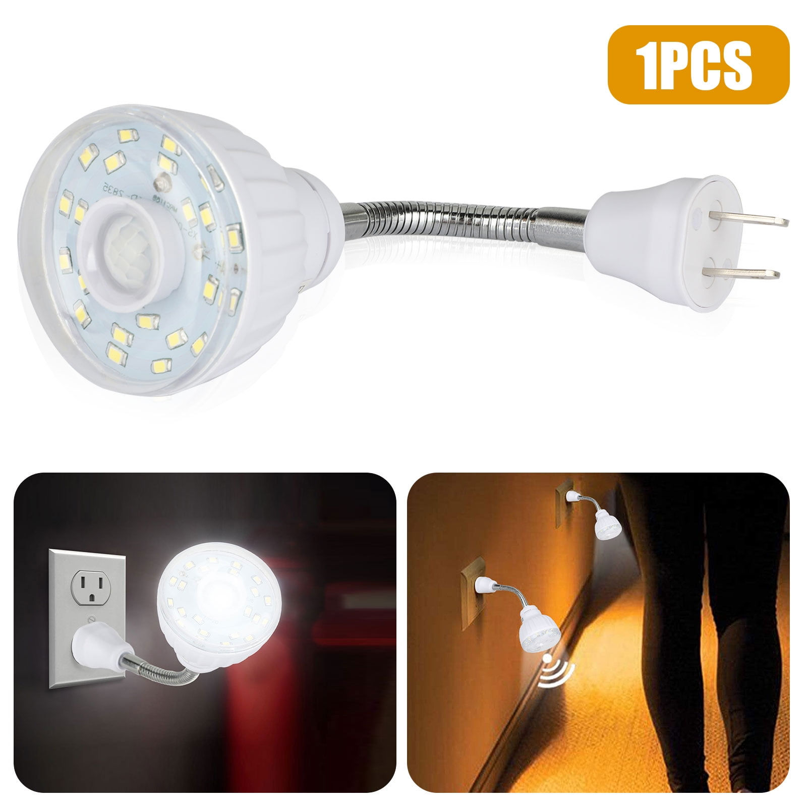 Wallpaper #6dukYJcBzF5tfotJ0eQW6 21pcs Plug in LED Motion Sensor Night Light Tsv White LED Nightlight