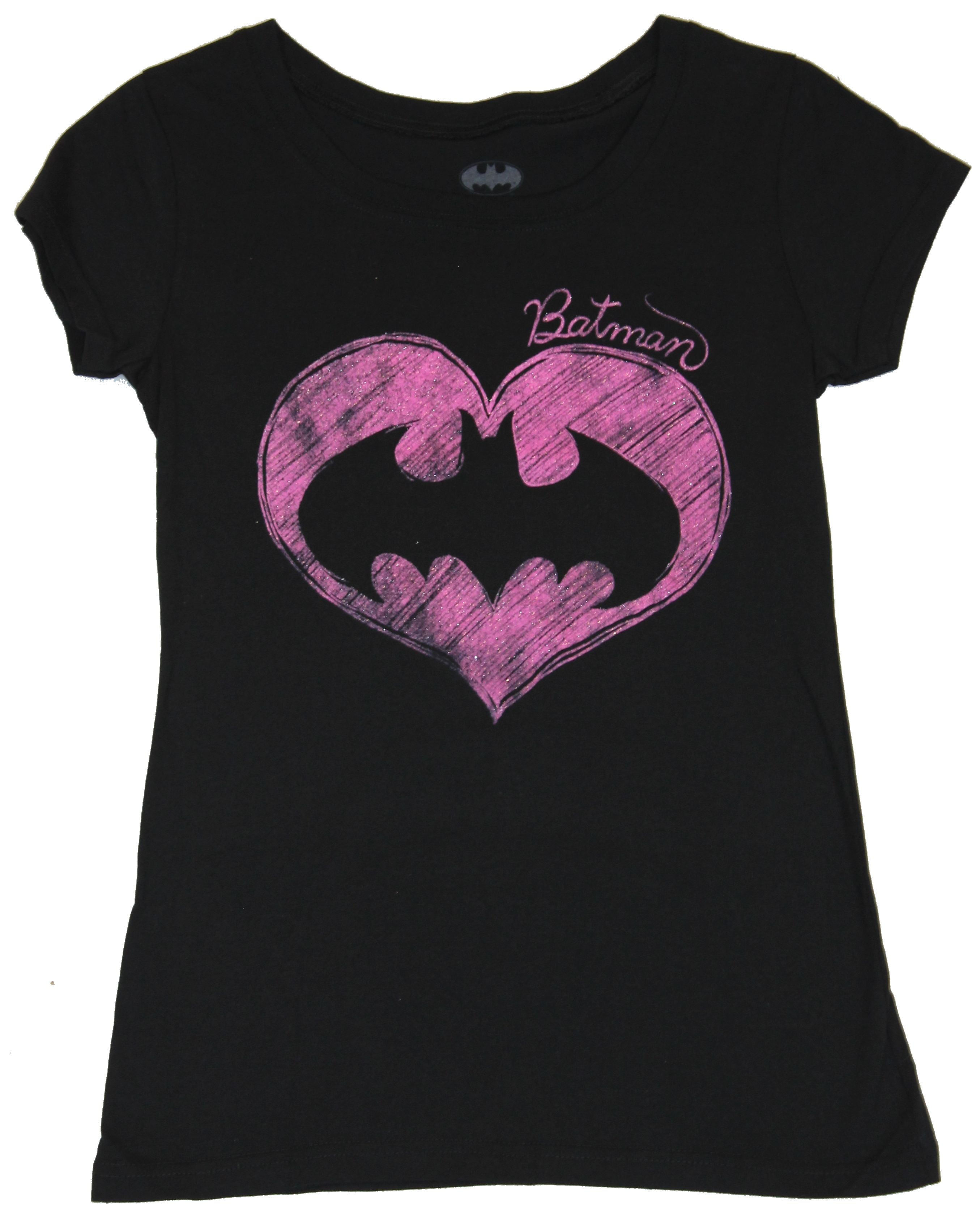Wallpaper #XWcG-pIBSpphPi3-vI8d1 Batman Batman DC Comics Girls Juniors T Shirt Scribble Pink