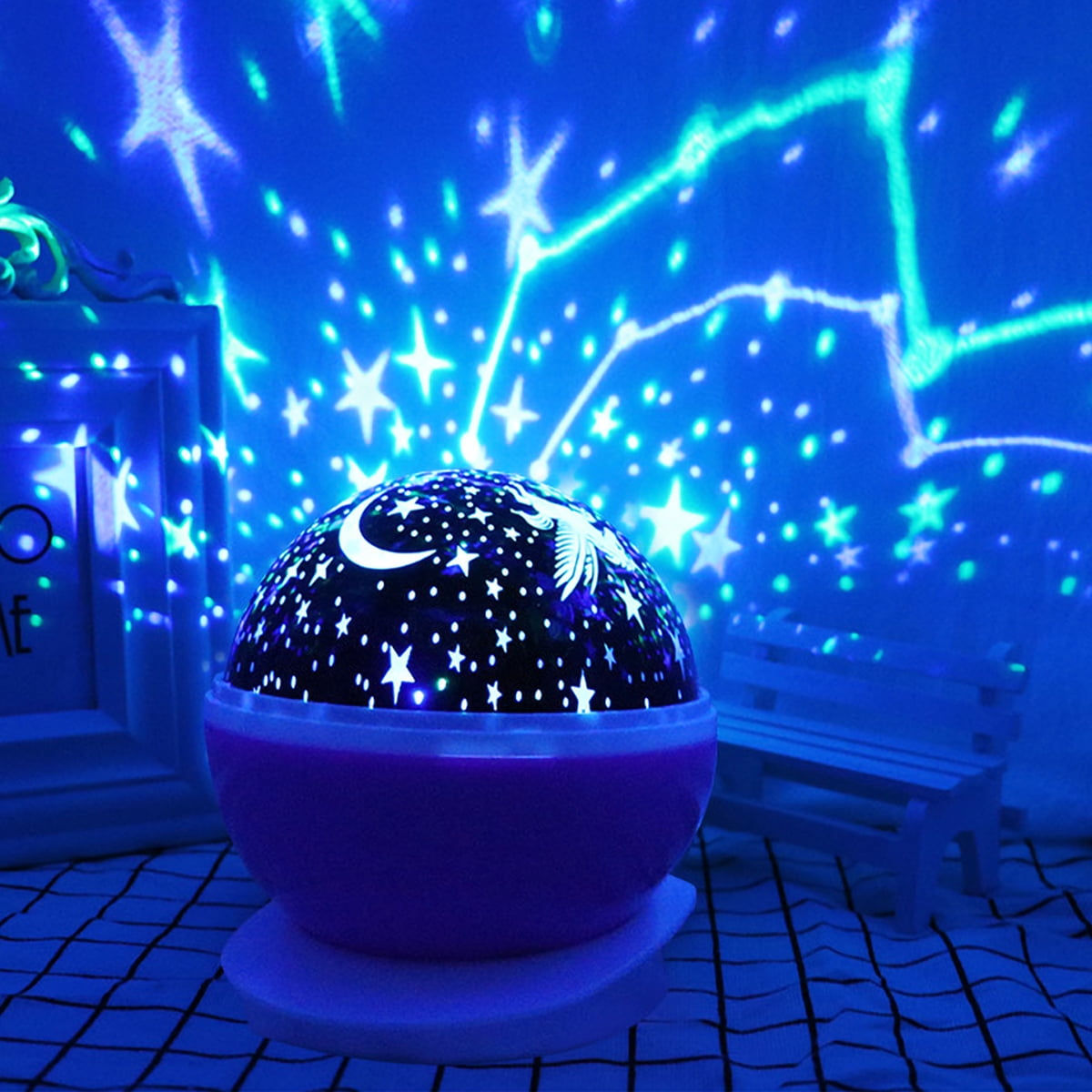 Wallpaper #eGcxC5MBSpphPi3-4dgp4 Night Light Projector Digoo LED Starry Moon 360 Degree Rotating Cosmos