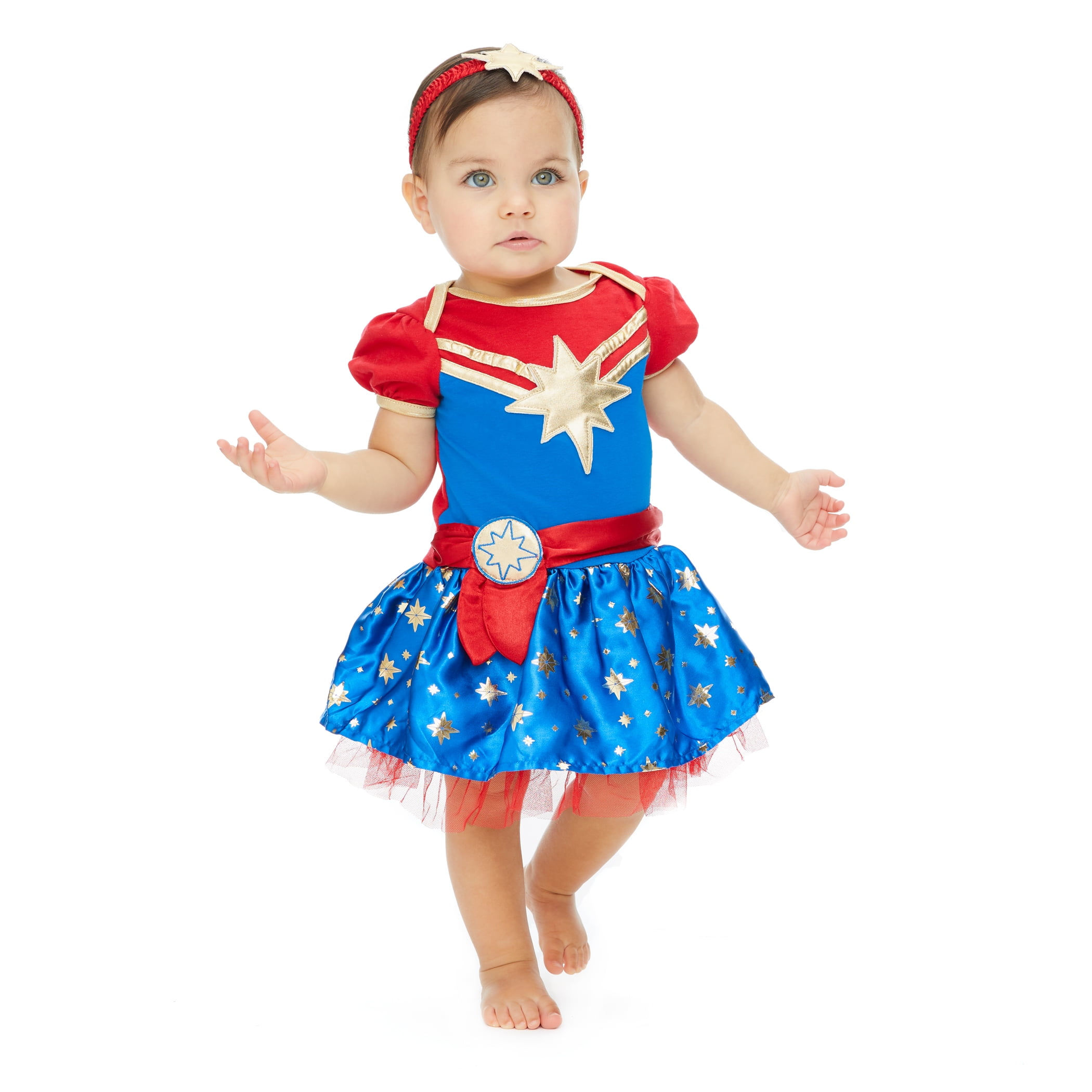 Wallpaper #V6eZMpMBlSzal8H189t471 Marvel Marvel Captain Marvel Baby Girls Costume Short Sleeve Dress