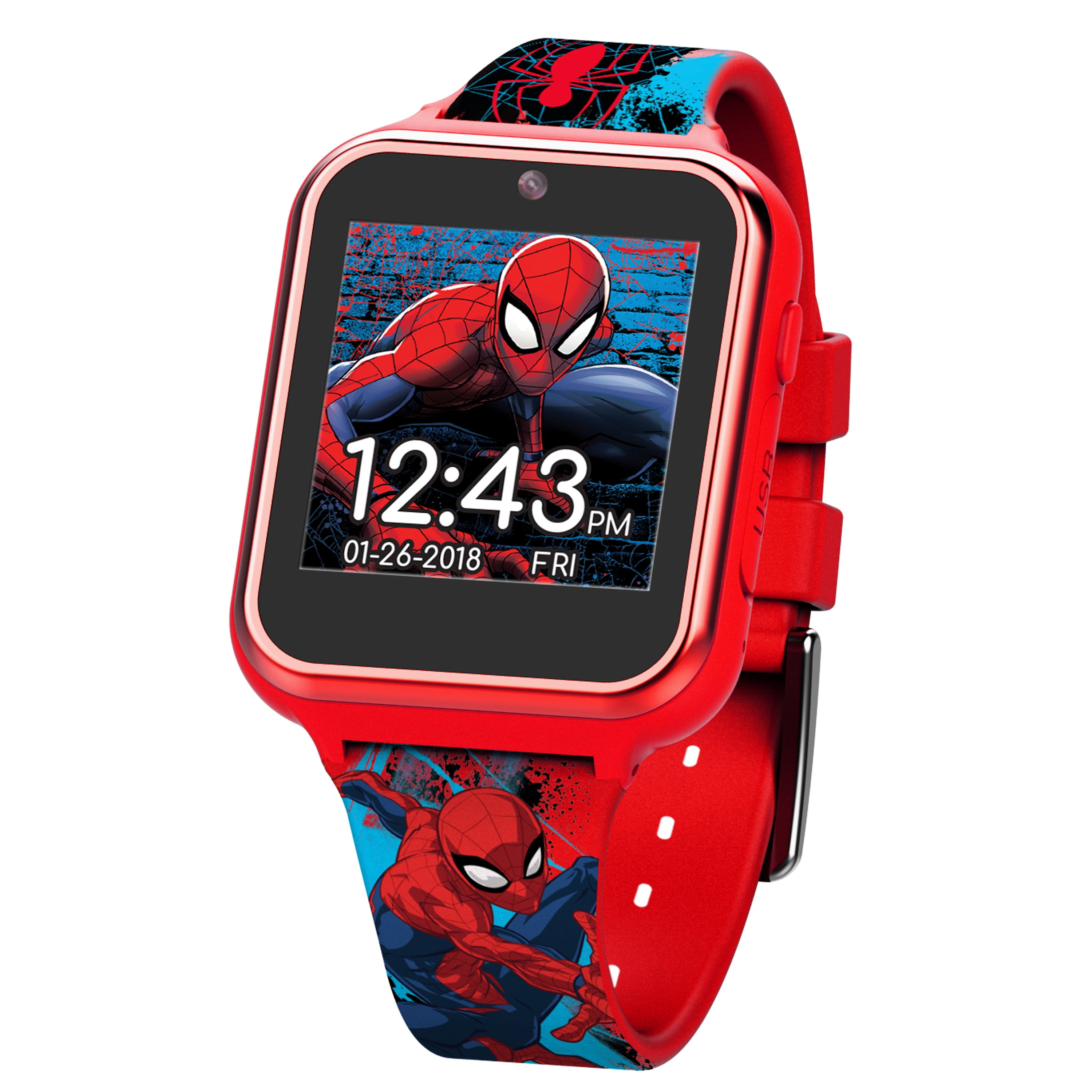 Wallpaper #oaekMpMBlSzal8H1z9sD2 Marvel Spider Man Itime Kids Smart Watch Spd4588 Walmartcom