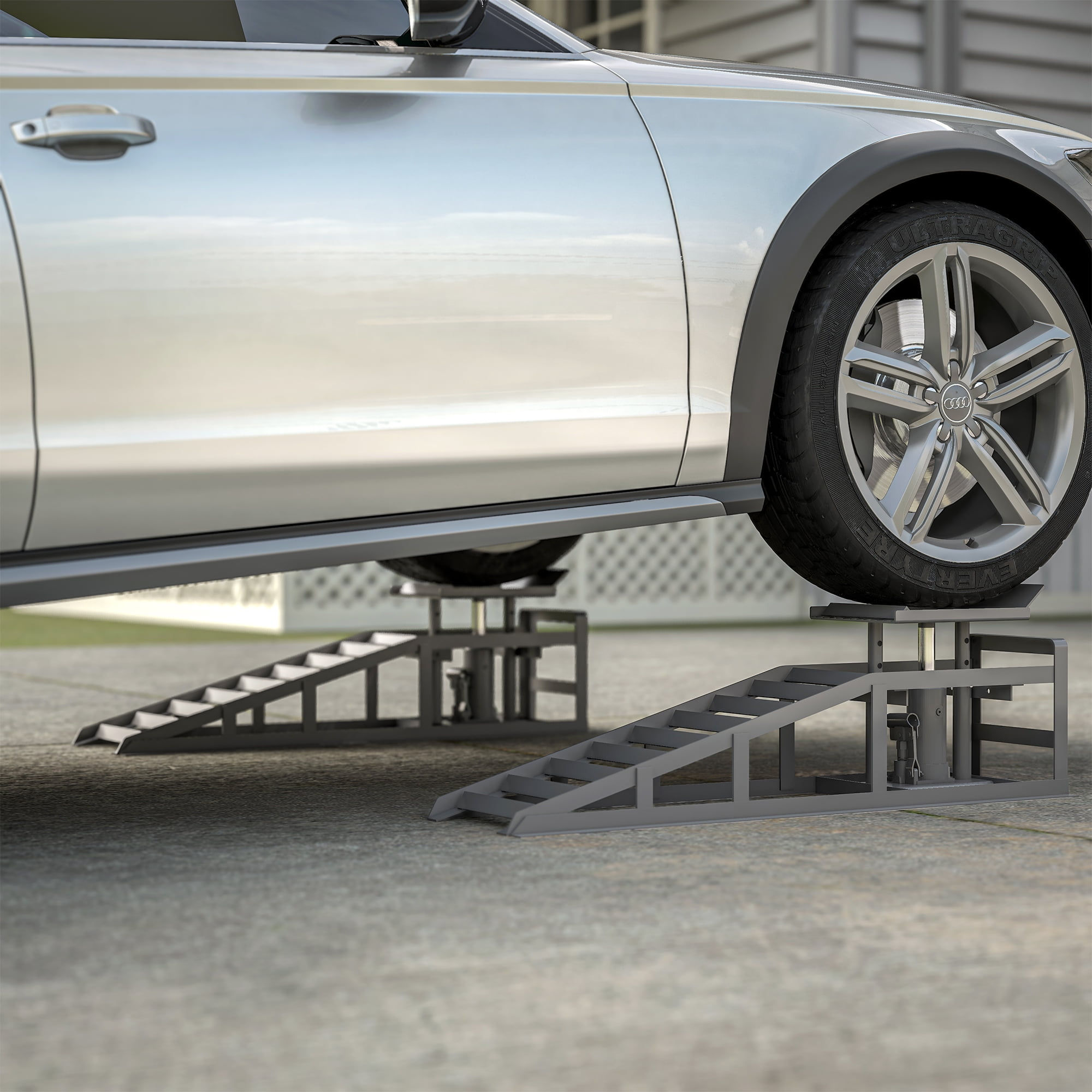 Wallpaper #bb2TopcBxtB1RJ-Kbbf7130 Yeshouse 2 Pack Hydraulic Car Ramps 5t 10000lbs Low Profile Car Lift