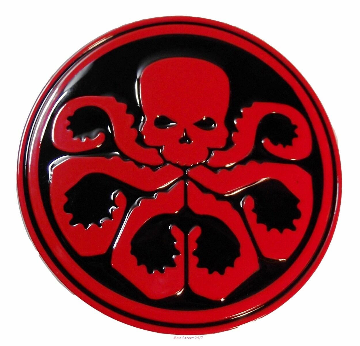 Wallpaper #0X3N844Bnwiau_P6Mg3n20 Marvel Comics Captain America Hydra Logo Metalenamel Belt Buckle