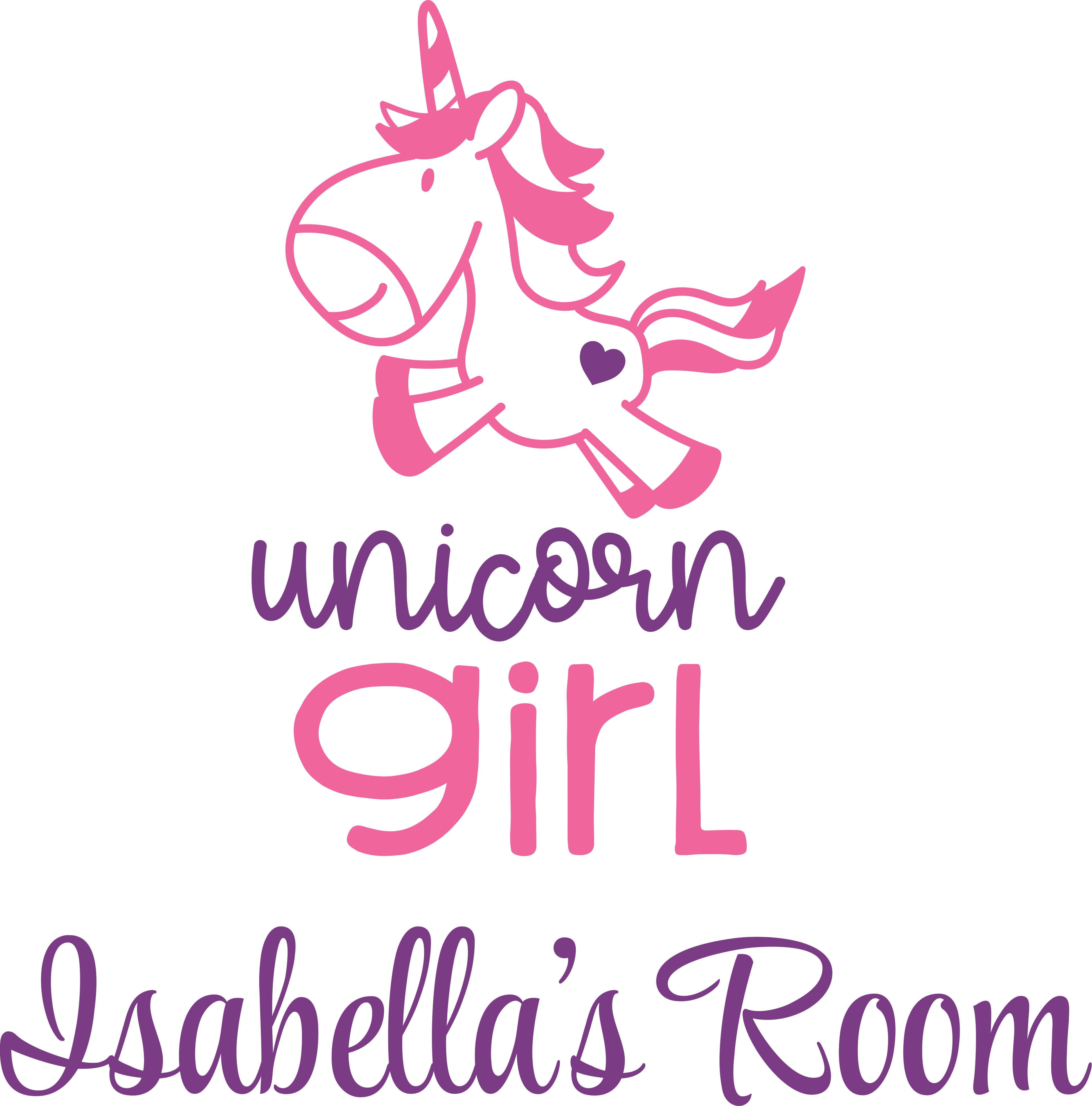 Wallpaper #zWc47JIBSpphPi3-gFEE136 Design with Vinyl Unicorn Girl Cute Unicorns Sparkle Customized Wall