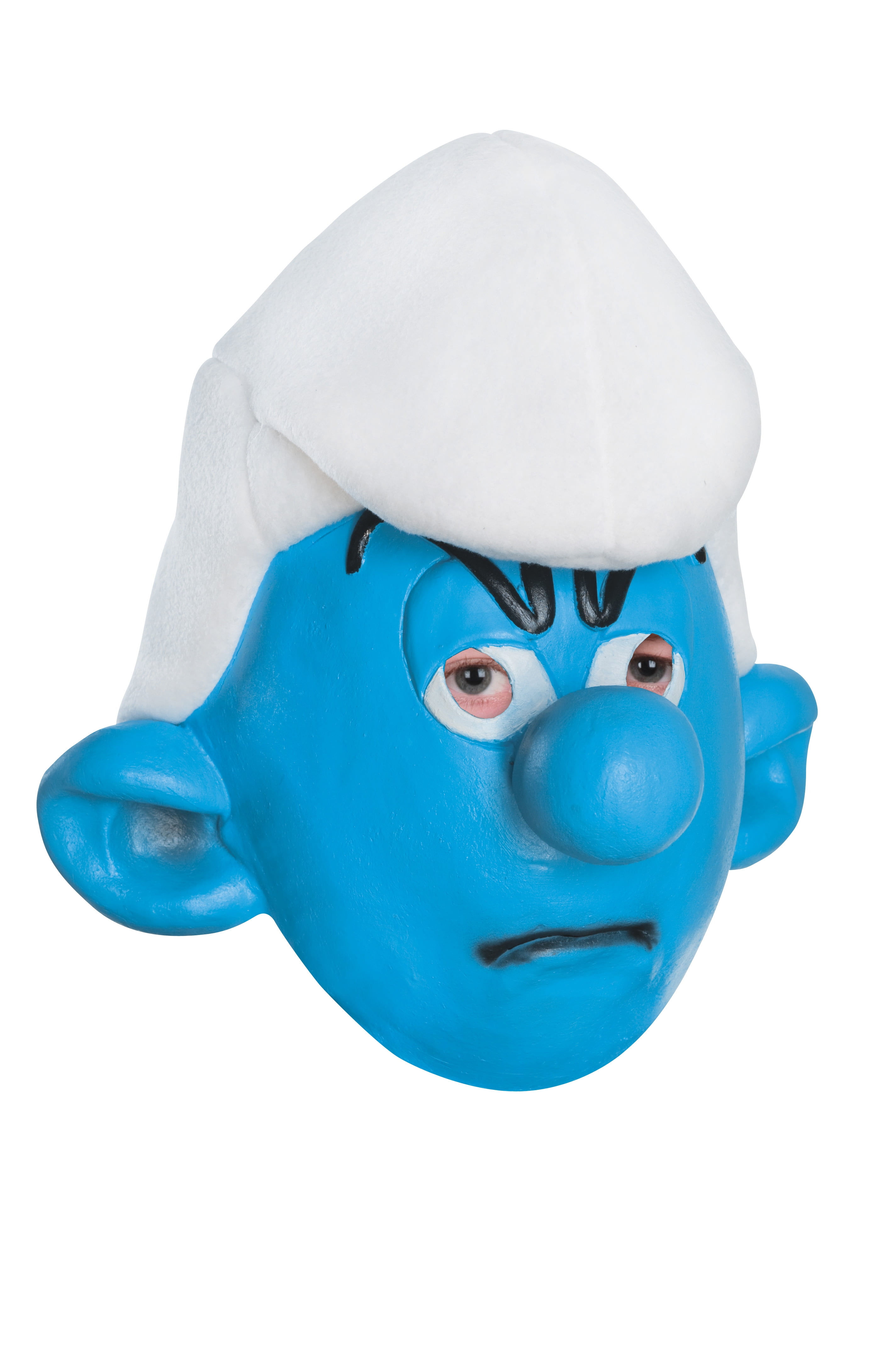 Wallpaper #jmdi6pIBSpphPi3-iEY-57 The Smurfs 2 Adult Grouchy Smurf 34 Vinyl Costume Mask Walmartcom