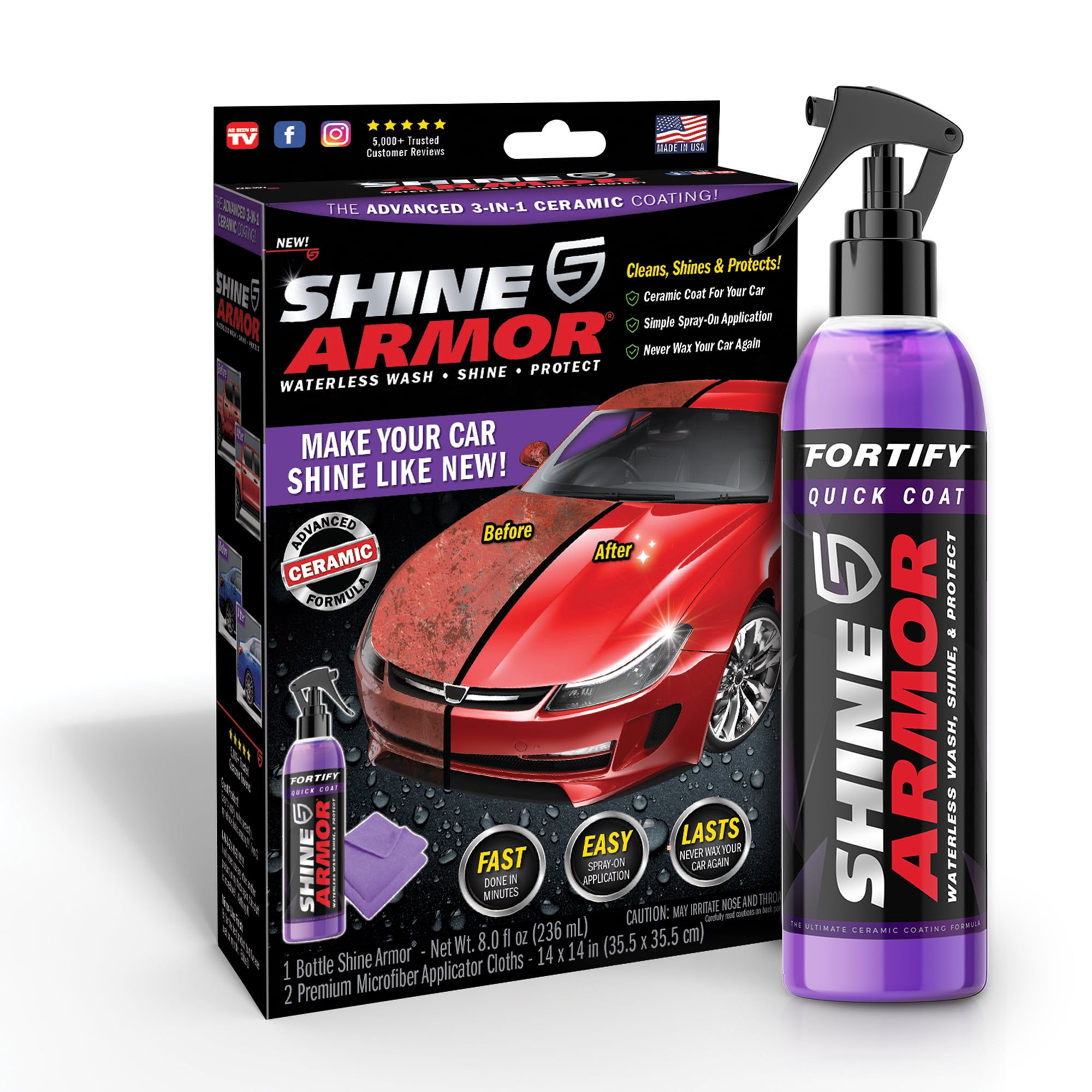 Wallpaper #mBn8EI8BtGB6xQ78f2DB19 Shine Armor Advanced 3 in 1 Ceramic Coating Car Wax Wash and Shine