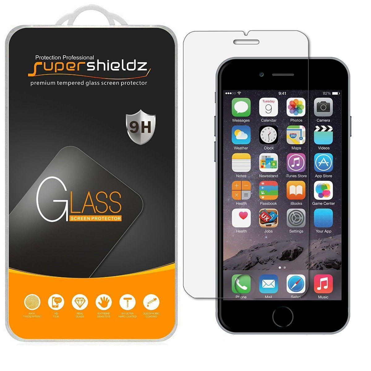 Wallpaper #sWf07JIBSpphPi3-5FU343 2 Pack Supershieldz for Apple iPhone 6 Plus 6s Plus Tempered Glass