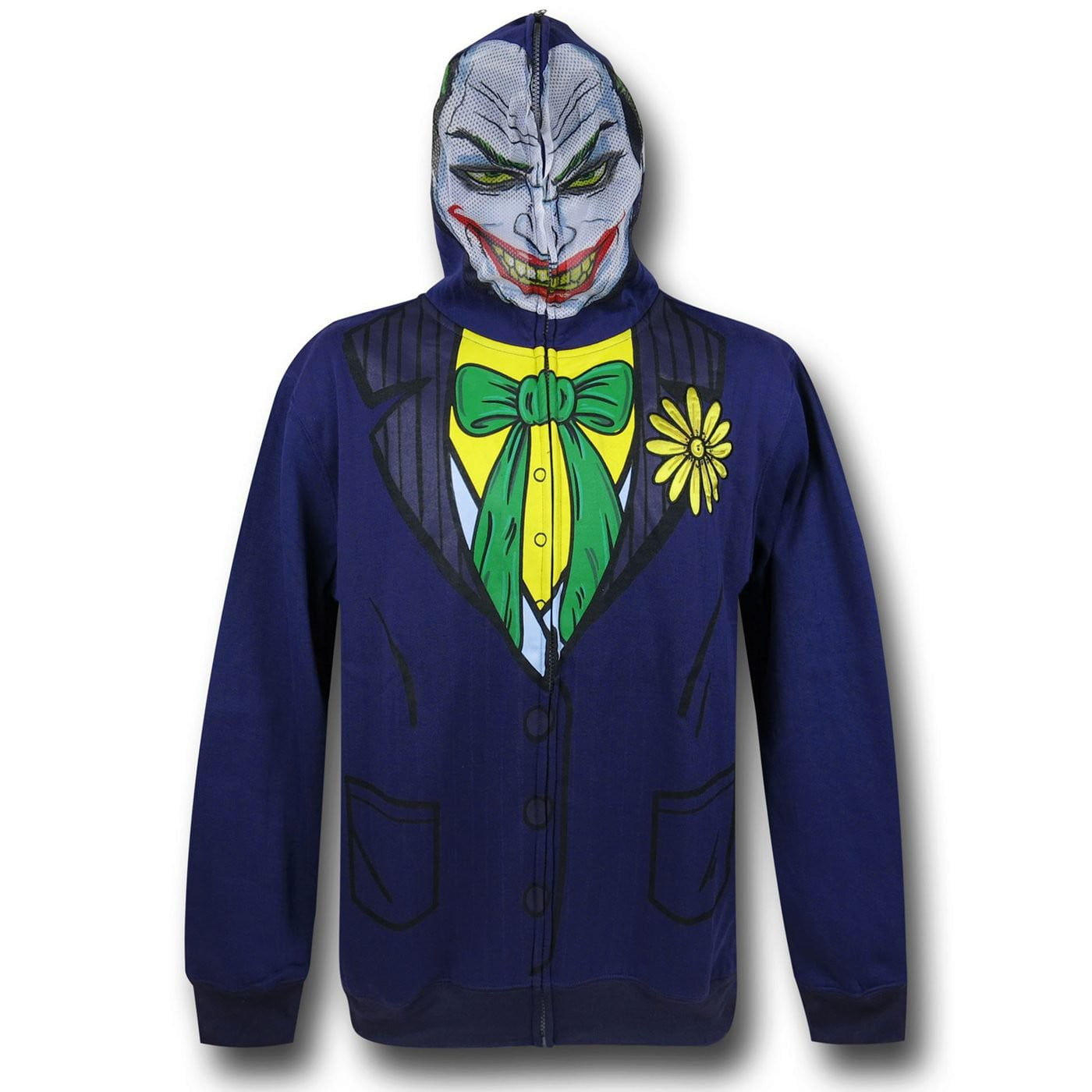 Wallpaper #FxliO48BtGB6xQ78i7BL17 The Joker Joker Face Costume Zip Up Hoodie Small Walmartcom