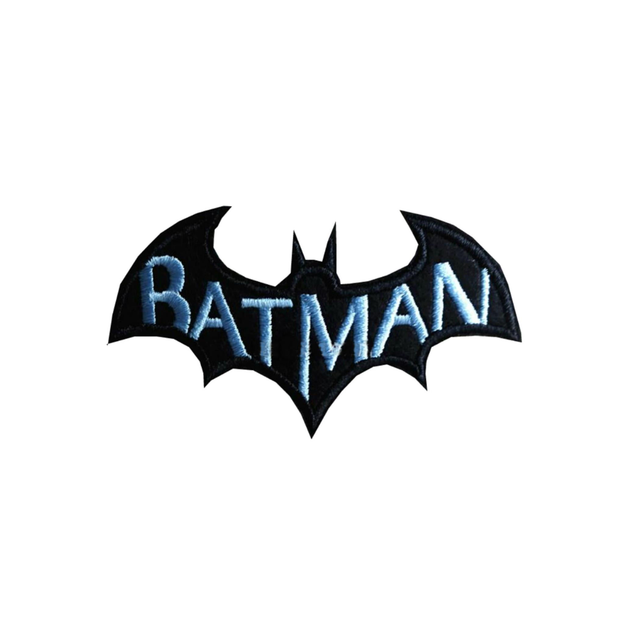 Wallpaper #ye_YTJMBMN-XEVvV8D5f71 Superheroes Batman Bat with Text Embroidered Ironsew on Applique