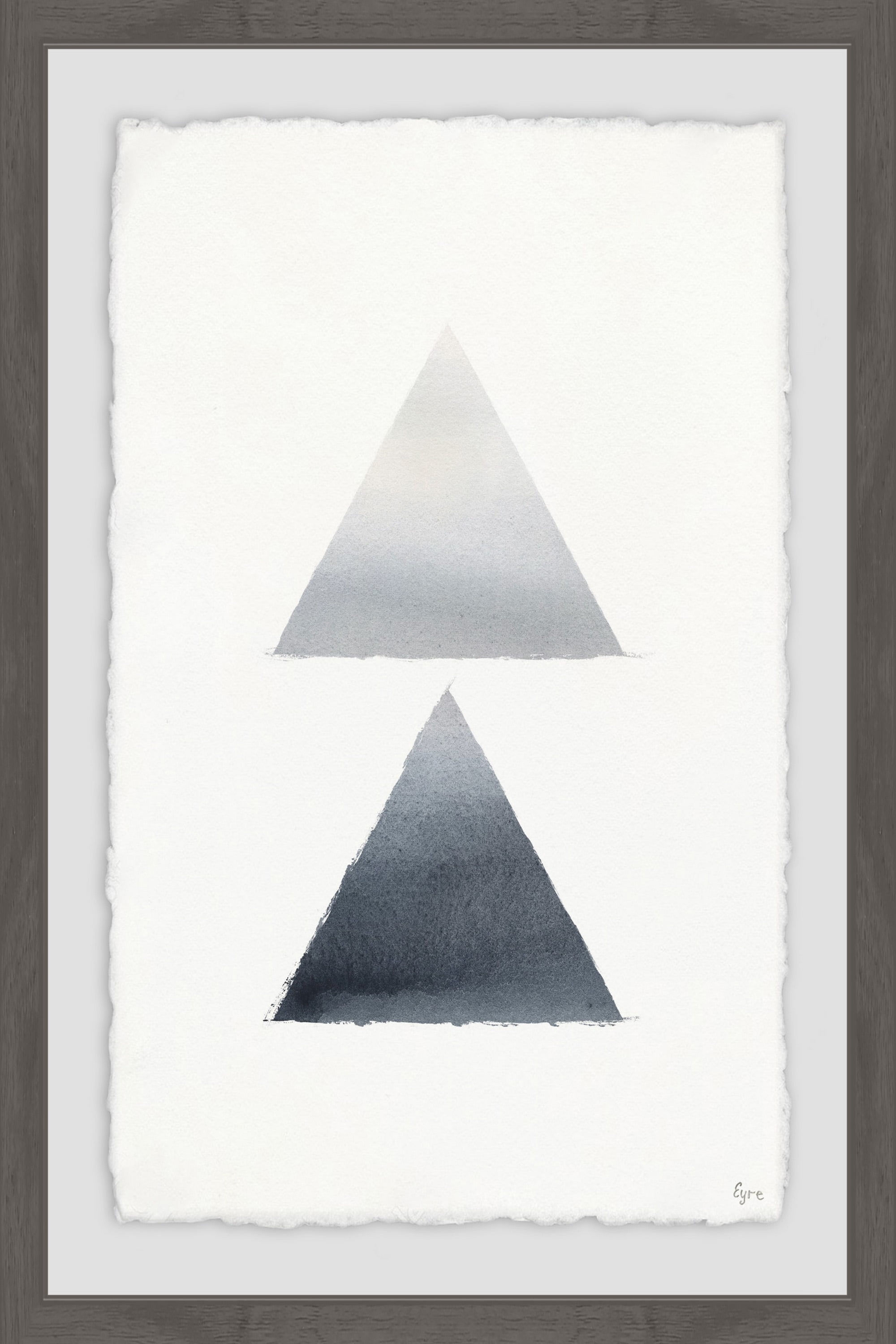 Wallpaper #6mcM8ZIBSpphPi3-jmn8157 Ombre Triangle Framed Painting Print Walmartcom