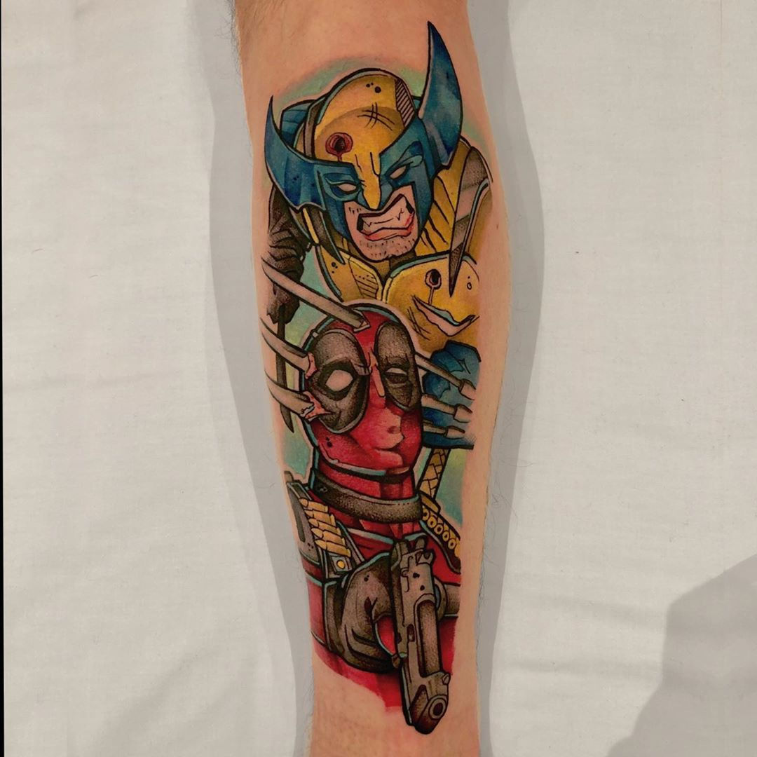 Wallpaper #9130c Marvel Tattoo Photo by Gus H Tattoo on Instagram Deadpool