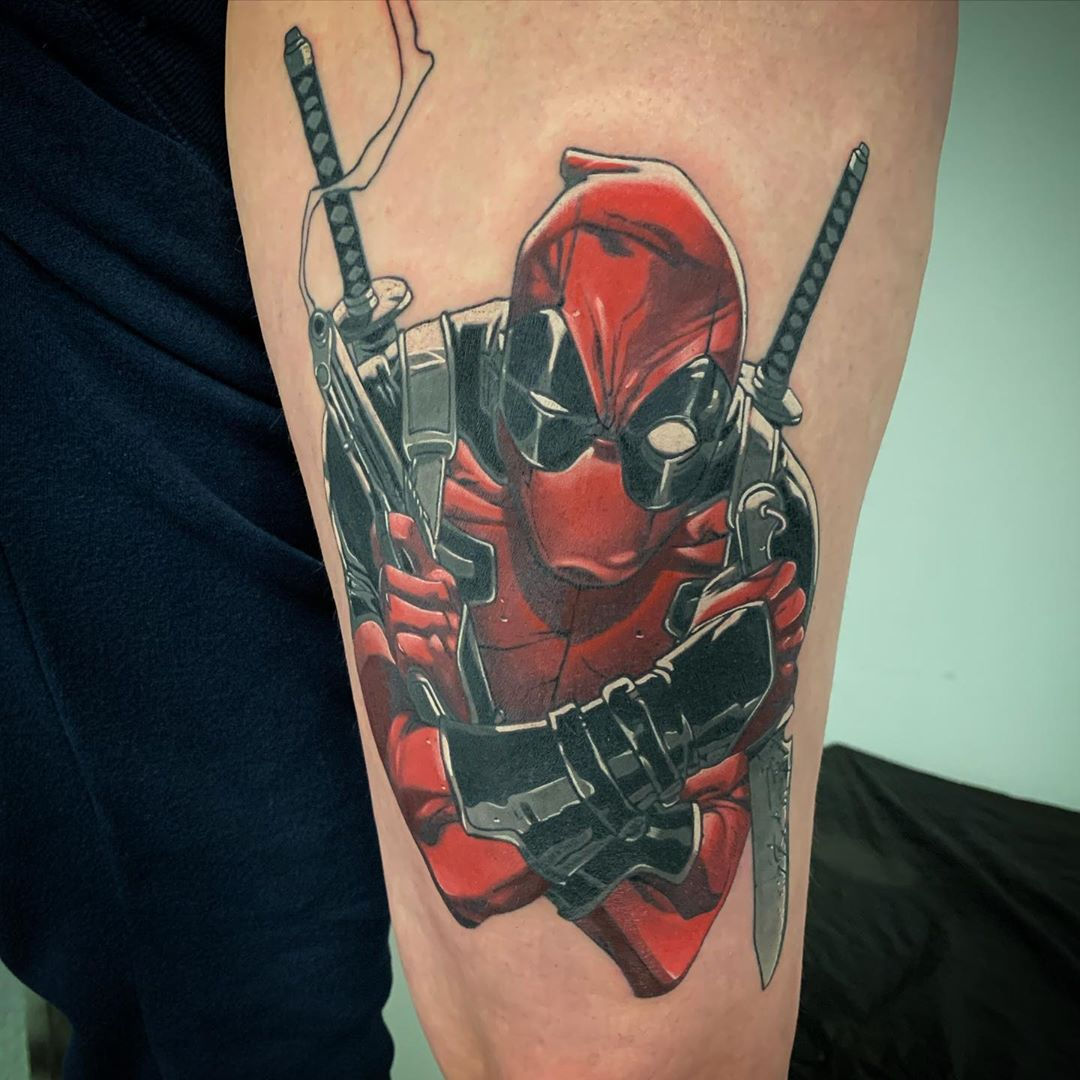 Wallpaper #9130c Marvel Tattoo Photo by Gus H Tattoo on Instagram Deadpool