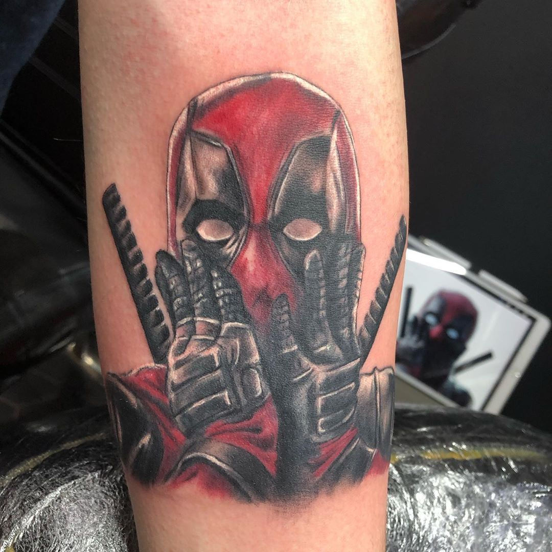 Wallpaper #9130c Marvel Tattoo Photo by Gus H Tattoo on Instagram Deadpool
