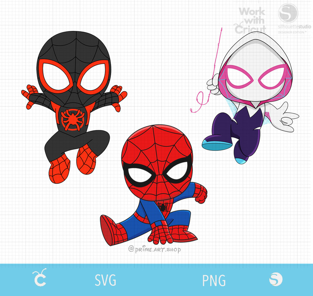 Wallpaper #Ix3SLZMBlOZrFDOkl9Jx84 Spidey and Friends Svg
