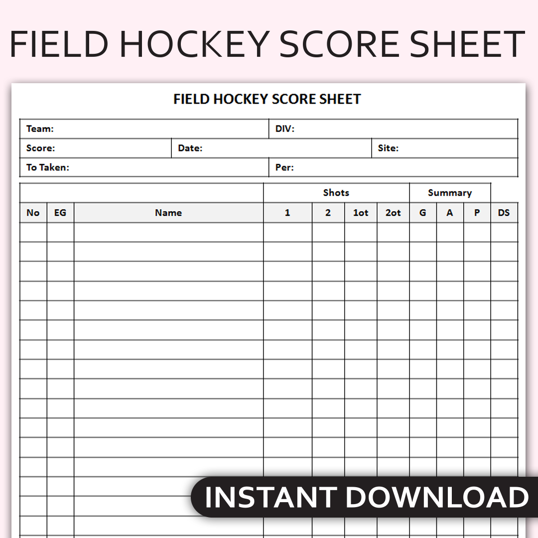 Wallpaper #v7hw2pIBJvJKYCmEjfFq286 Printable Field Hockey Score Sheet Team Scoring Tracker Fi Inspire