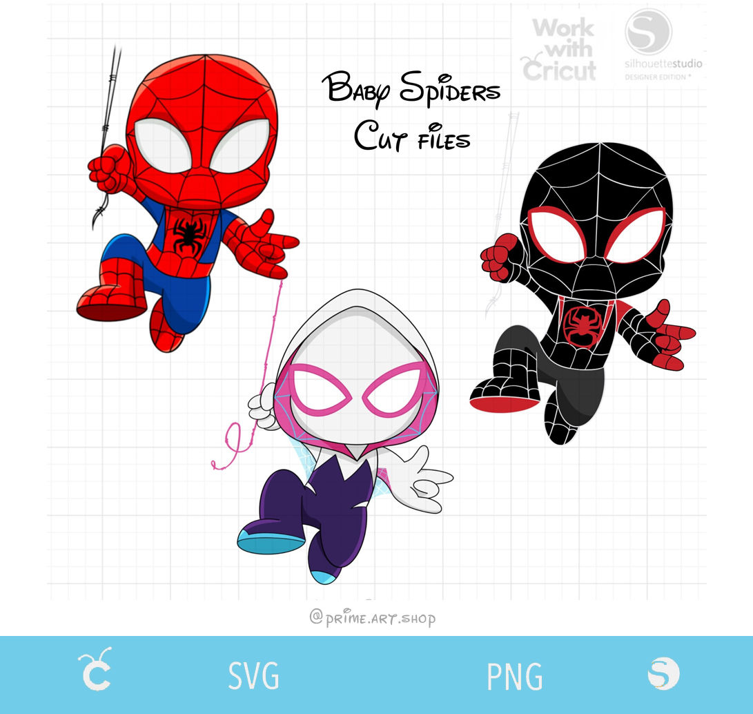 Wallpaper #g_RLOZMBKFX8bn3rLHYG112 Digital Baby Spidey Svg Cut File Ghost Spider Png Black Spiderman My