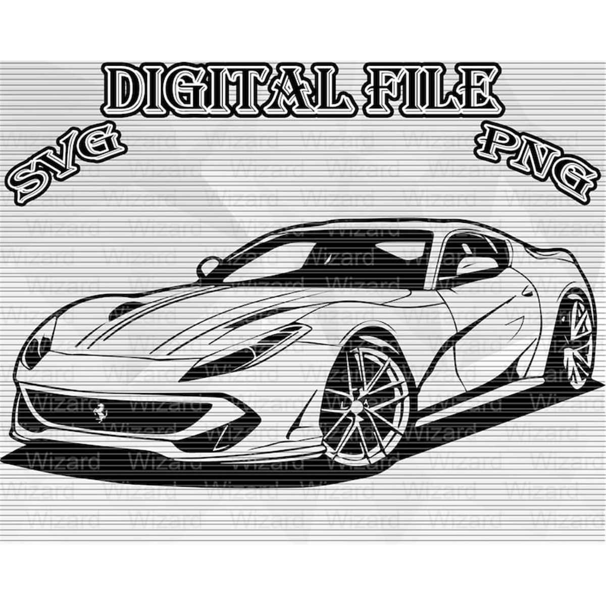 Wallpaper #k51nZ5cBkAG5jTCHBLNy9 Ferrari 812 Superfast Svg Png Vector Art Illustration Draw Inspire