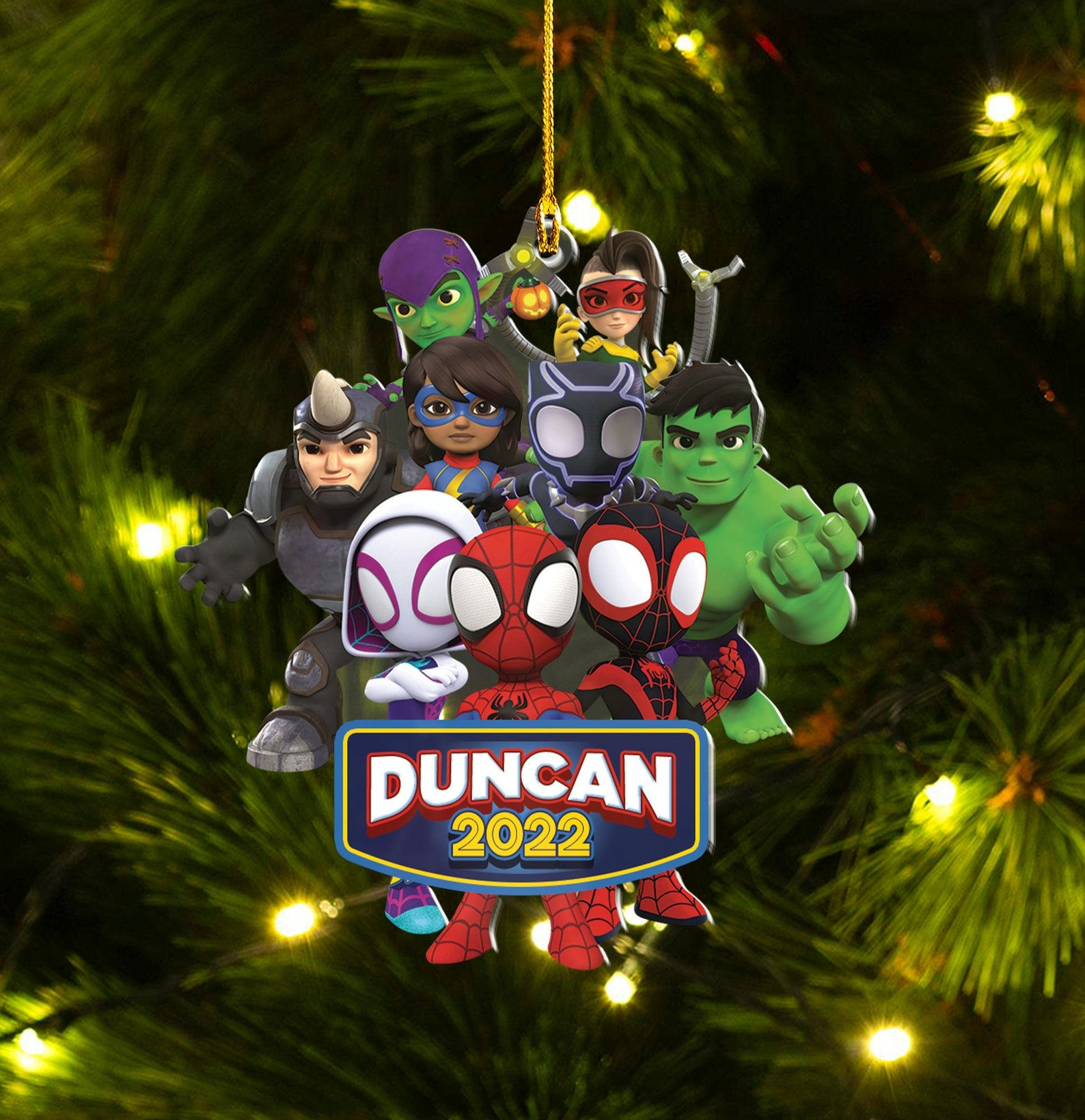Wallpaper #w4LJP5MB0GiFKesMd79F106 Spidey and His Amazing Friends Personalized Ornament Spidey Inspire