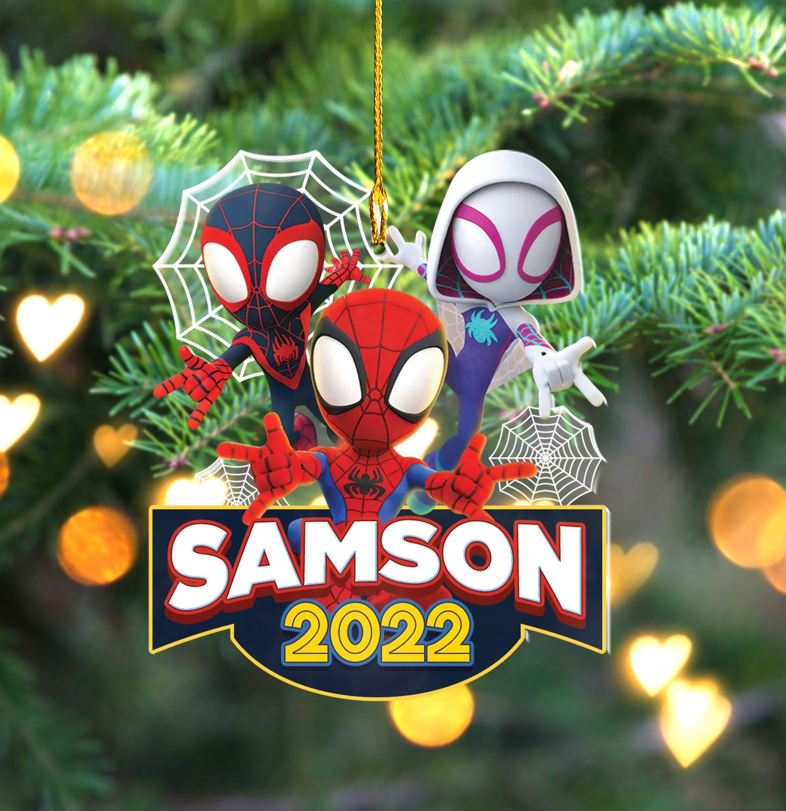 Wallpaper #w4LJP5MB0GiFKesMd79F131 Spidey and His Amazing Friends Personalized Ornament Spidey Inspire