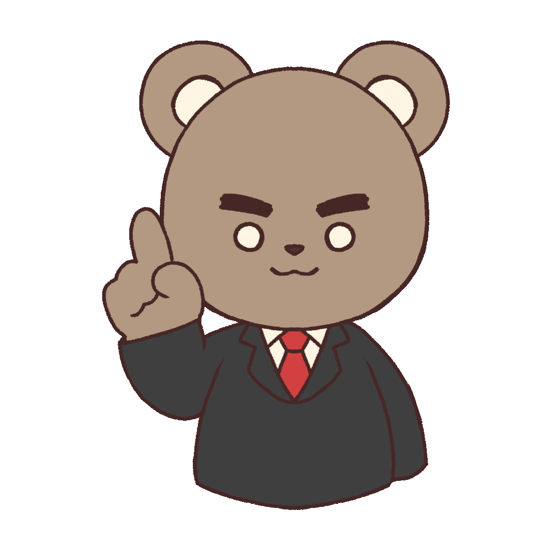 Wallpaper #0xlfDo8BtGB6xQ78zVms55 Animated Illustration of a Bear Pointing at Something Ugokawa