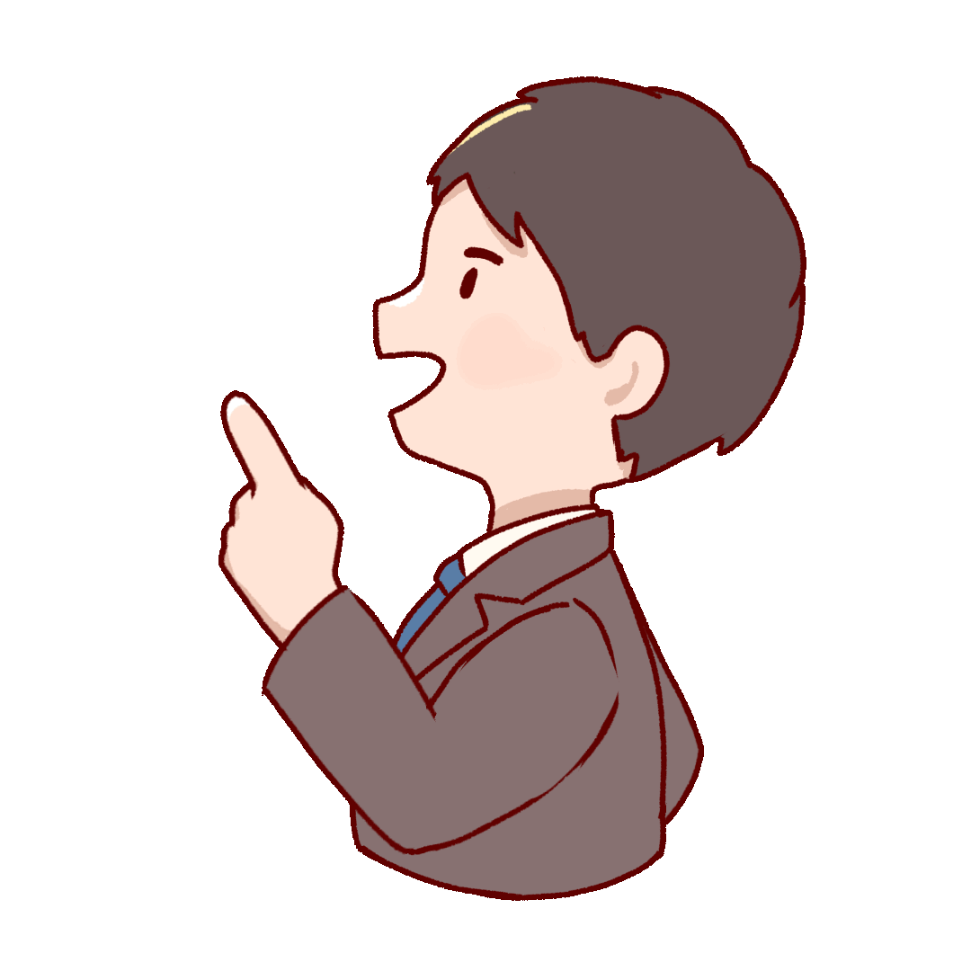 Wallpaper #ImfQBpMBSpphPi3-4cMa436 Animated Illustration of a Man in Suit Explaining Sideways Ugokawa