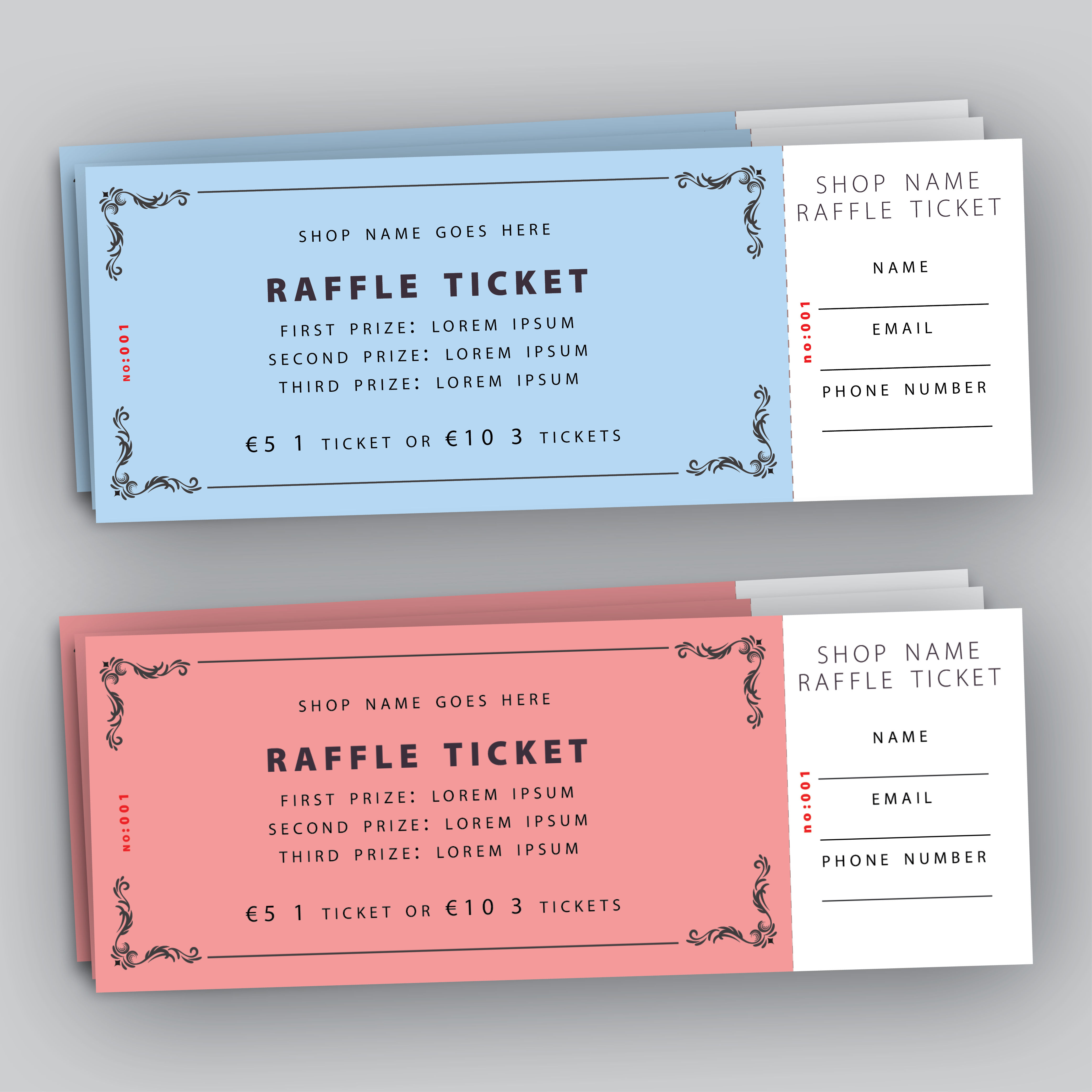 Wallpaper #58496 Free Printable Raffle Ticket Templates