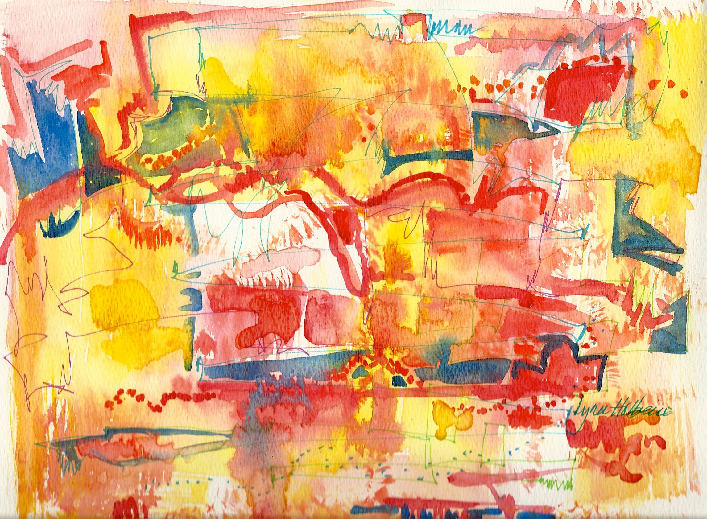 Wallpaper #ER0bLZMBlOZrFDOklM-g200 Why Not Doodle Watercolors by Lynn Holbein