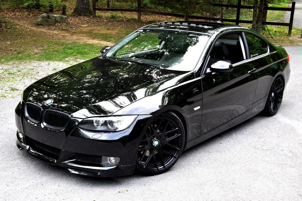 Wallpaper #ac77e Amazing Contrast Matte Black Wheels on White BMW 3 Series Caridcom