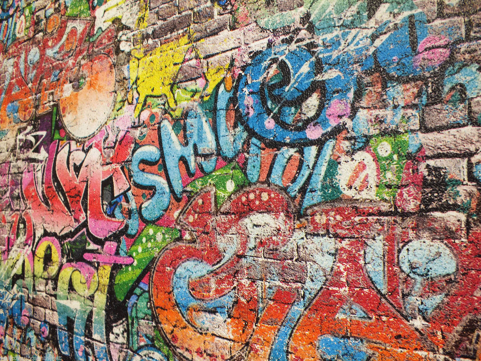 Wallpaper #77568 Graffiti Brick Wall Sublimation Clipart Png 21444163 Png