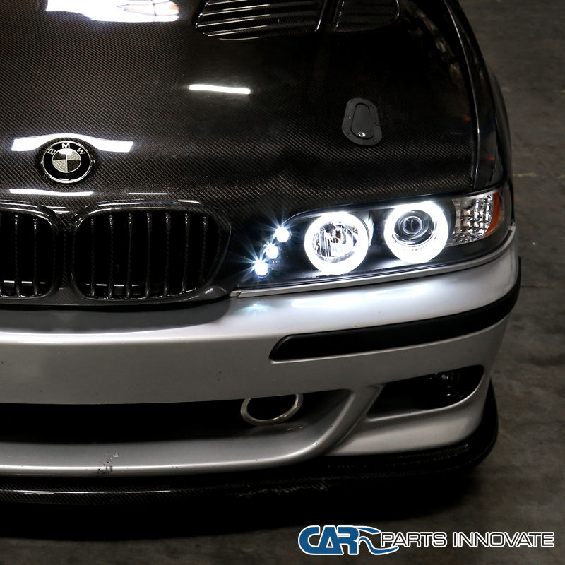 Wallpaper #Arnv3pIBJvJKYCmEPQho52 2001 2003 BMW E39 5 Series 528i 540i Chrome LED Iced Halo Projector