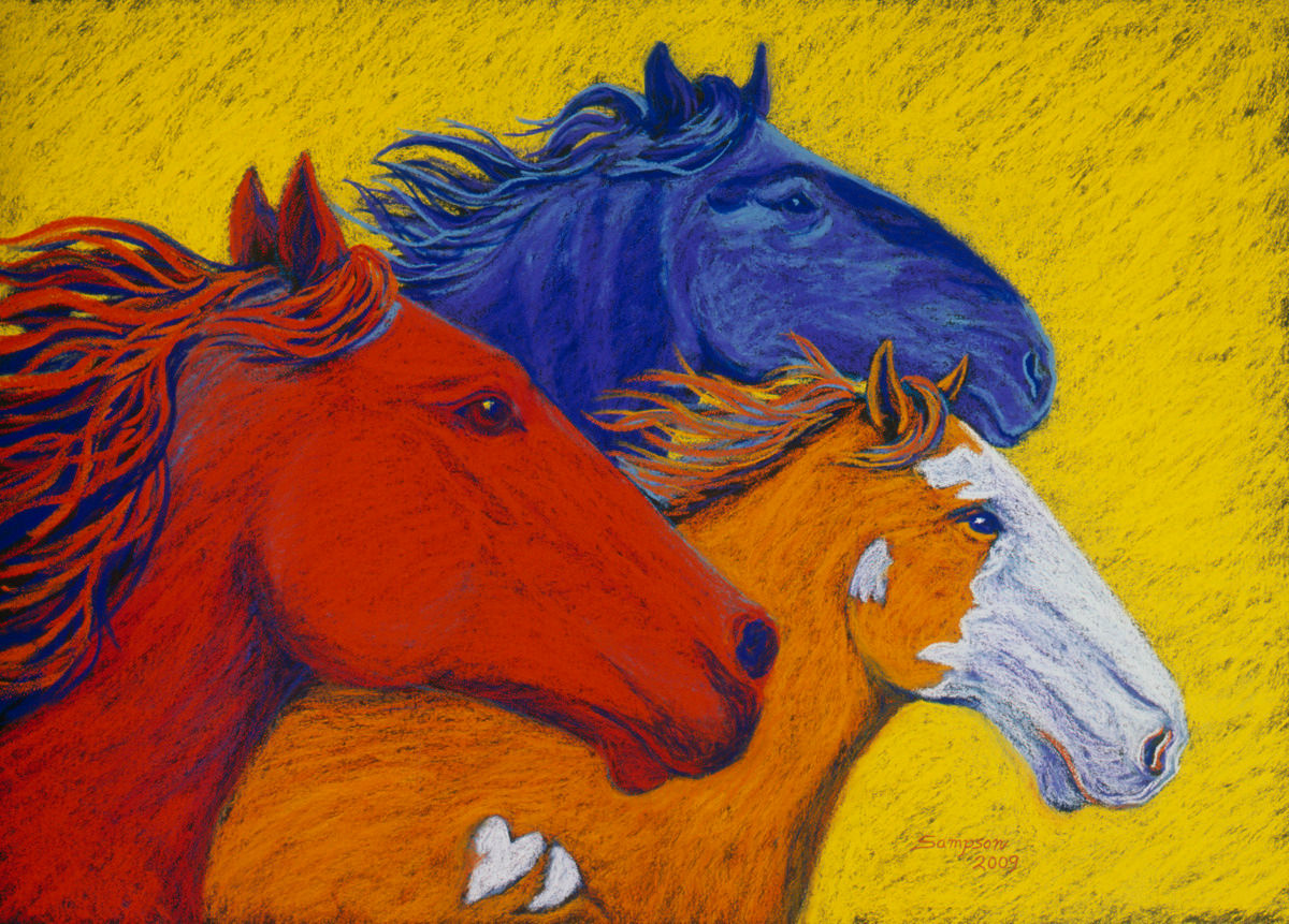 Wallpaper #Mn1i8I4Bnwiau_P63Abi50 Painting Wild Horses Ii Colorado Mustangs Original Art by
