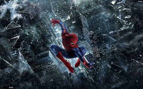 Wallpaper #YnP0fo4BFI5NbQksIxfN73 Spider-Man Swinging Through a Shattered City