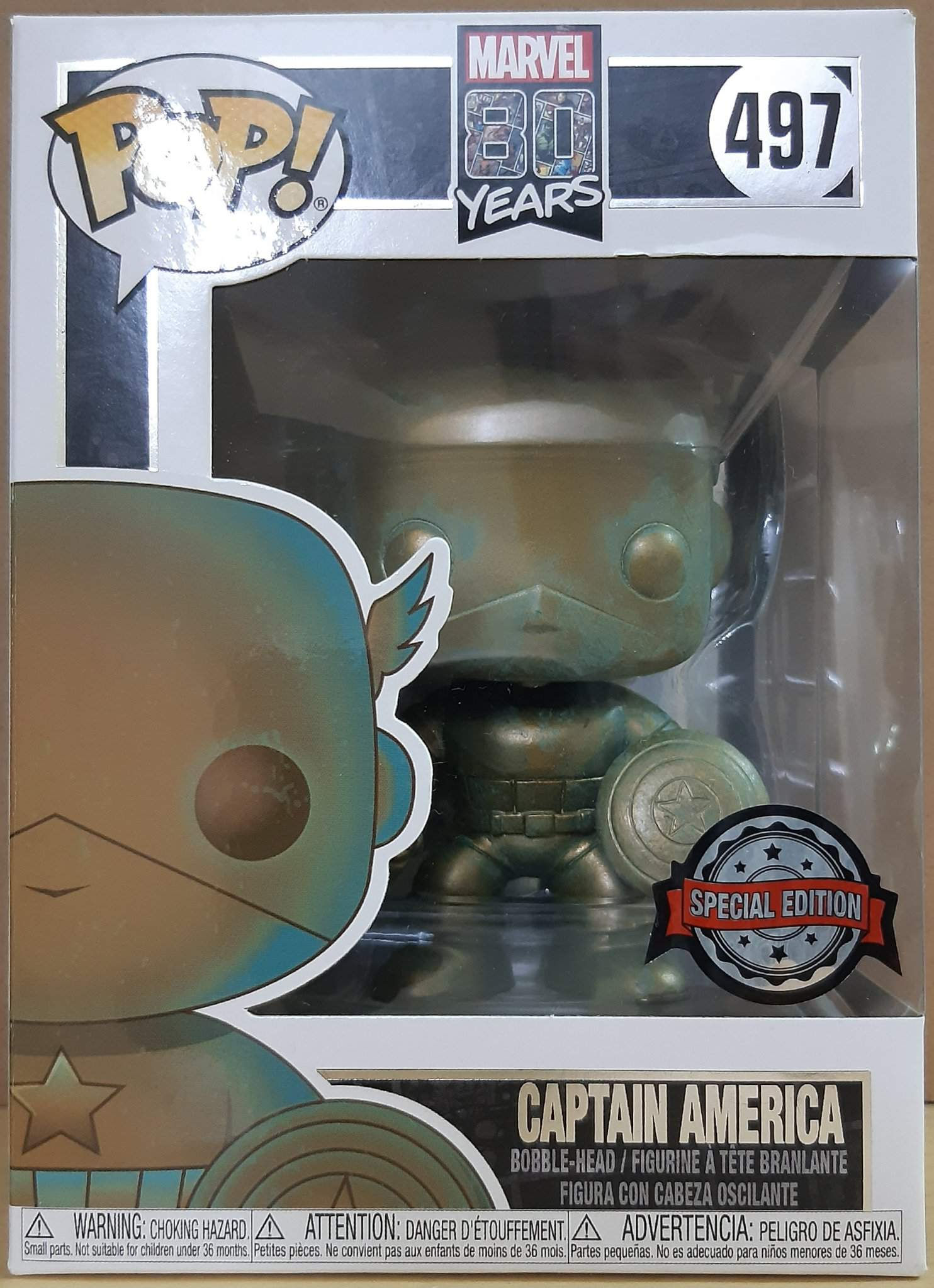 Wallpaper #36VyOJMBVBiSkHCa6I2W71 Unboxing Funko Pop Marvel 80th Anniversary Patina Captain America