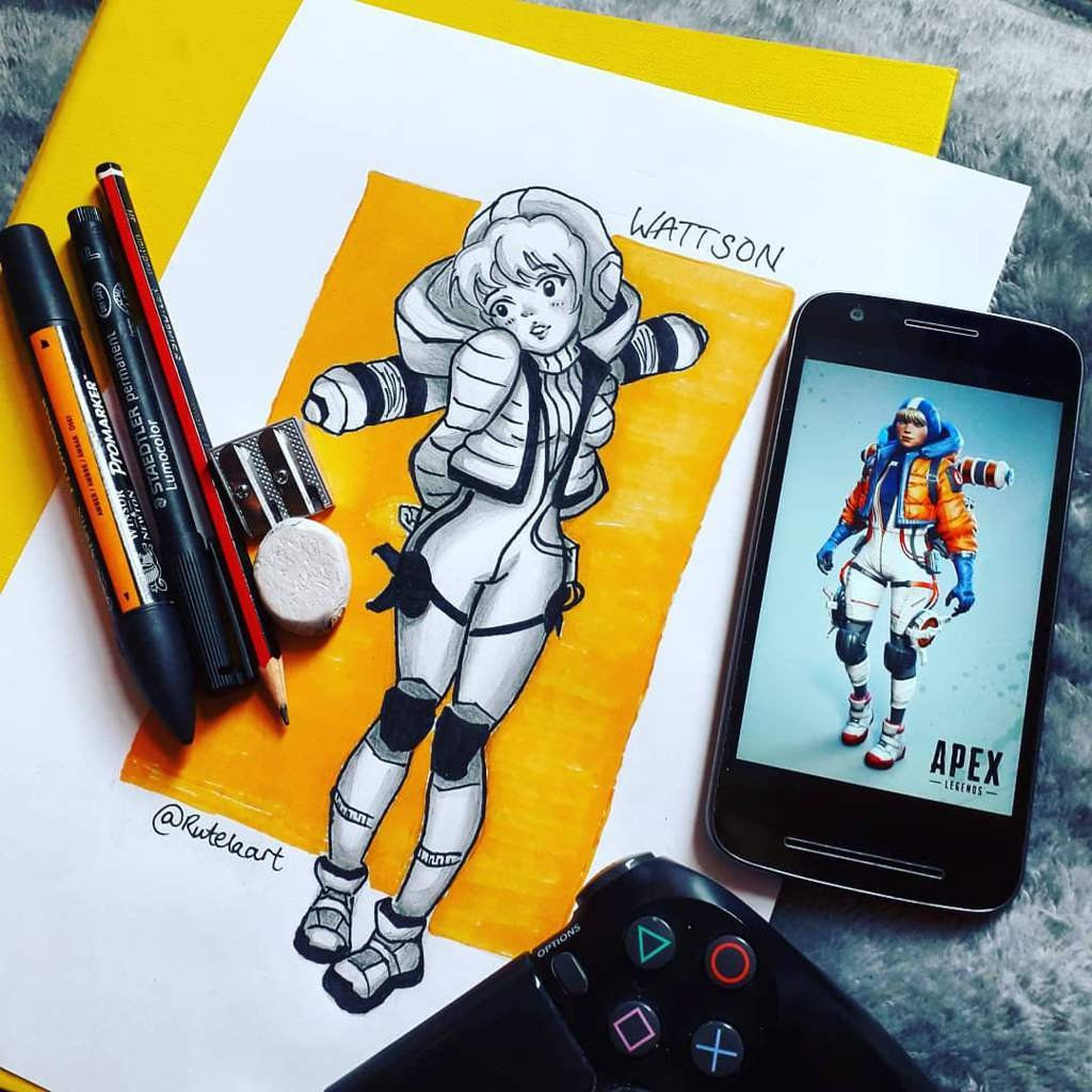 Wallpaper #k2c08pIBSpphPi3-qG_D130 Wattson Apex Legends Drawing Anime Amino